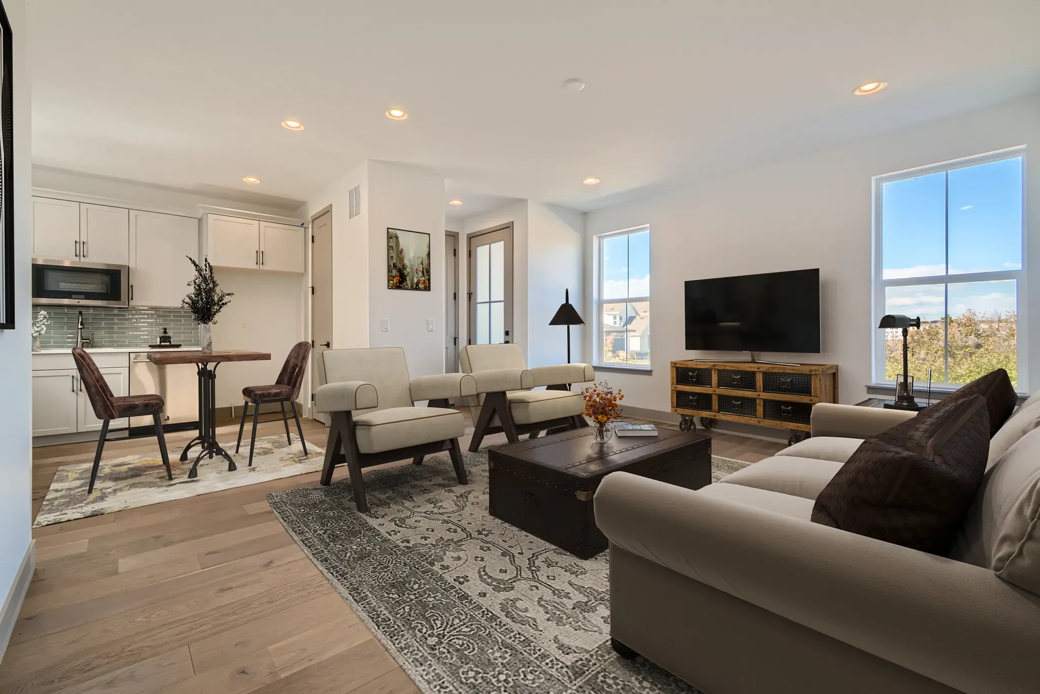 Multi-Gen Living Room + Kitchenette