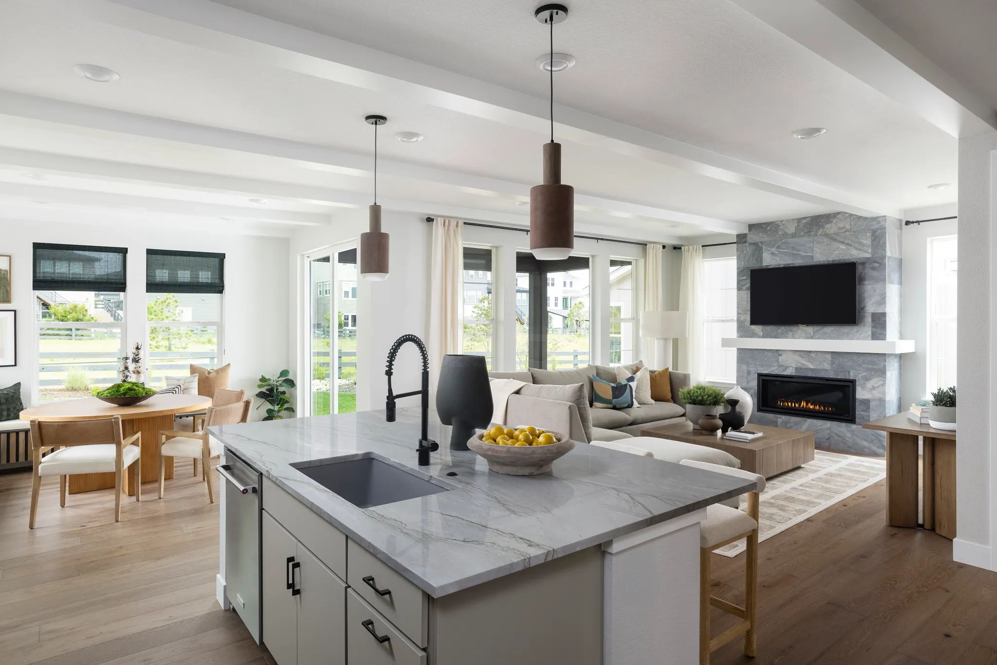 Emerson Model Kitchen, Dining + Great Room