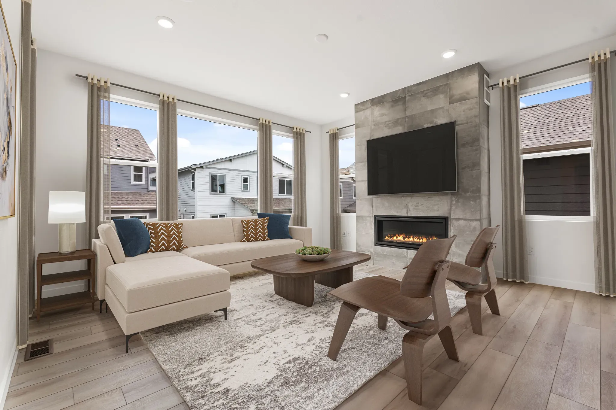 Homesite 22 Great Room - Virtually Staged