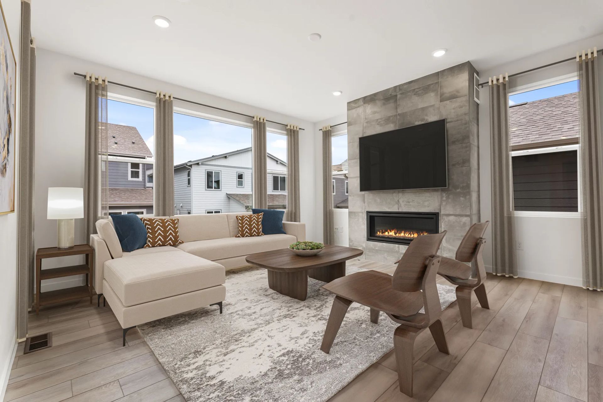 Homesite 22 Great Room - Virtually Staged