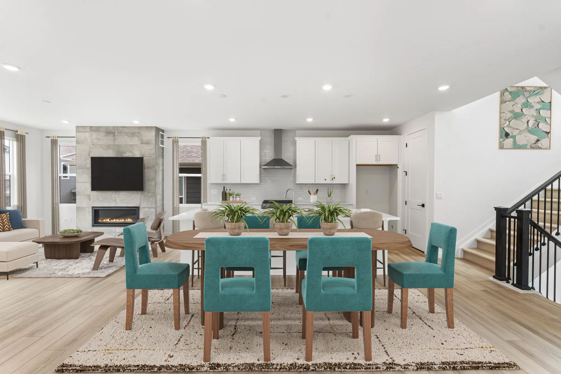 Homesite 22 Dining, Kitchen + Great Room - Virtual