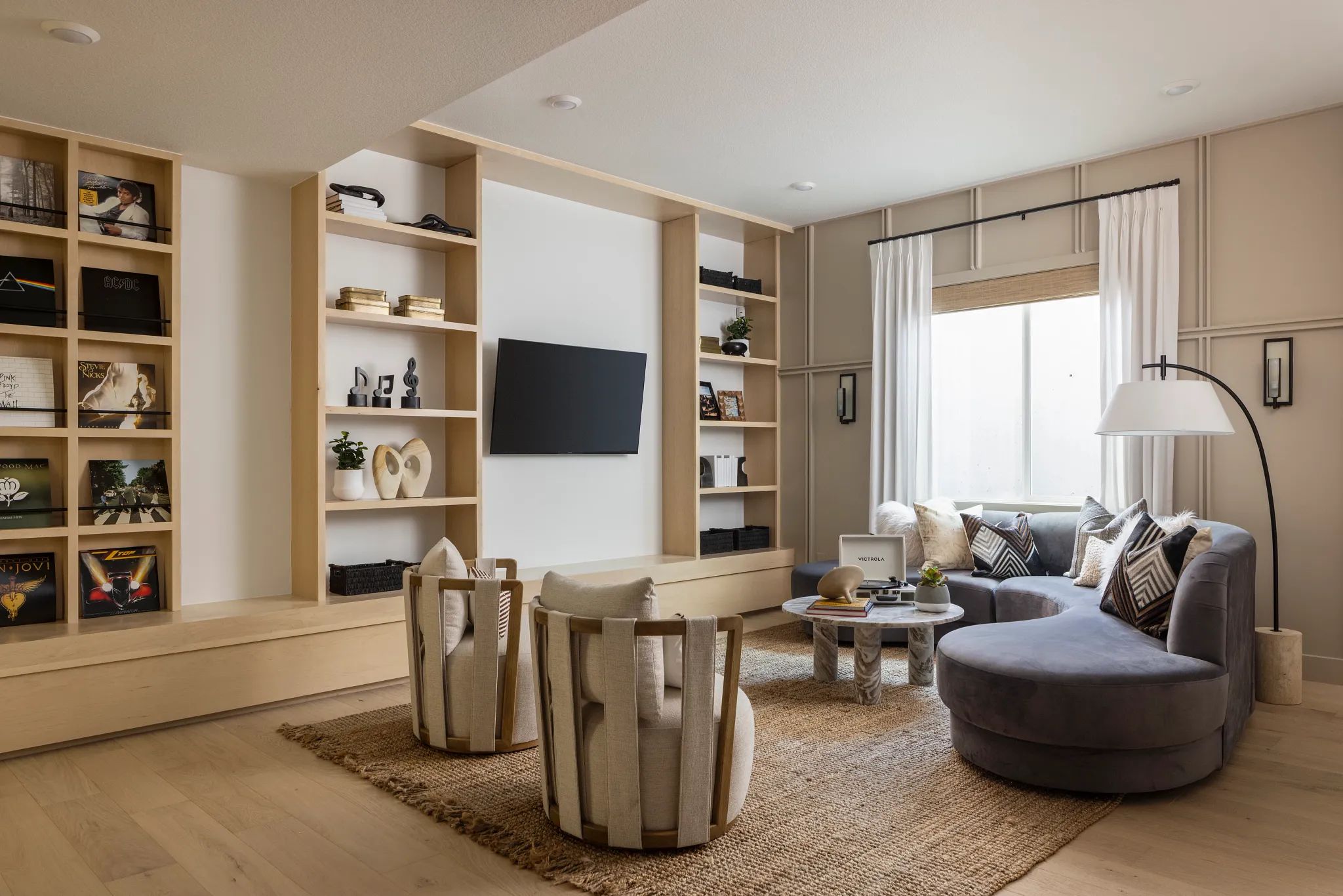 Pemberly Model Finished Basement Rec Room