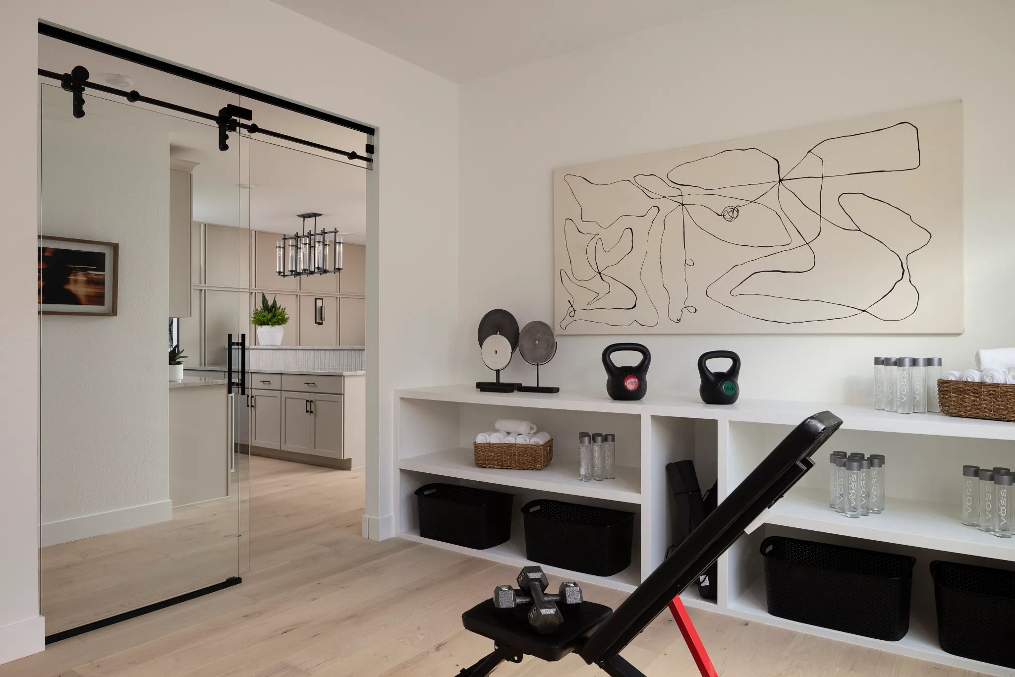 Pemberly Model Finished Basement Bedroom