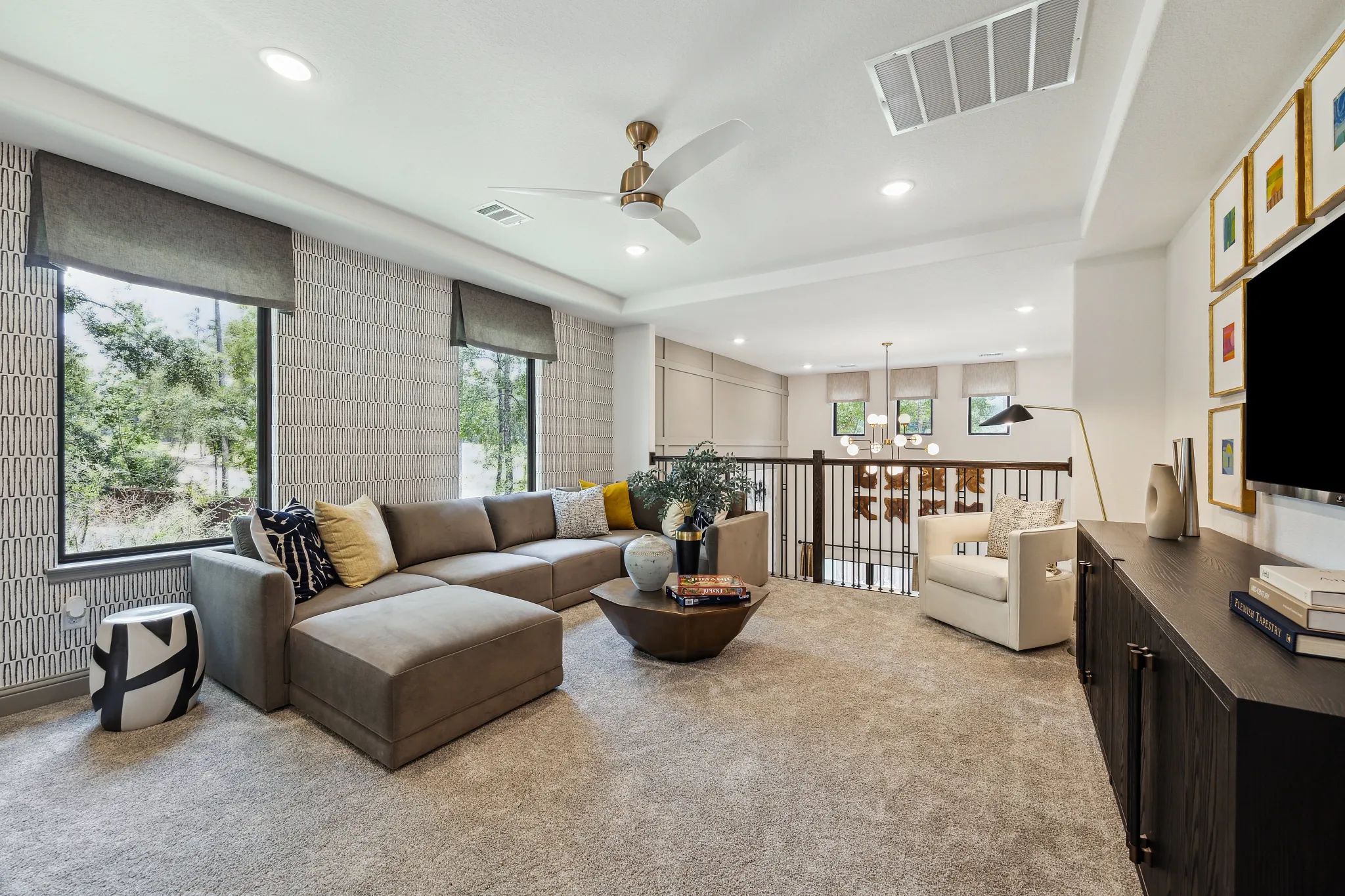 Plan 3059 loft - staged