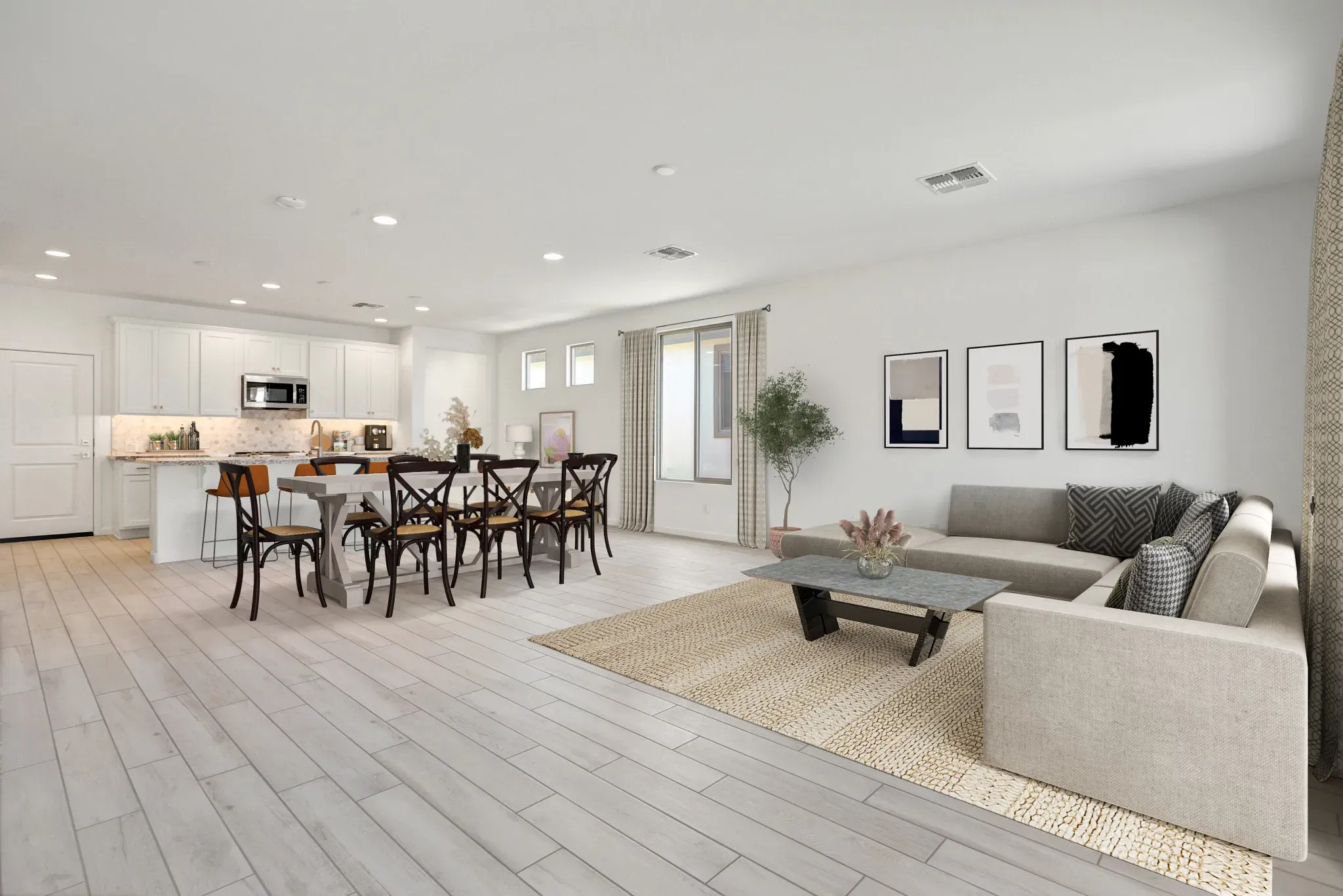 Virtually Staged Great Room