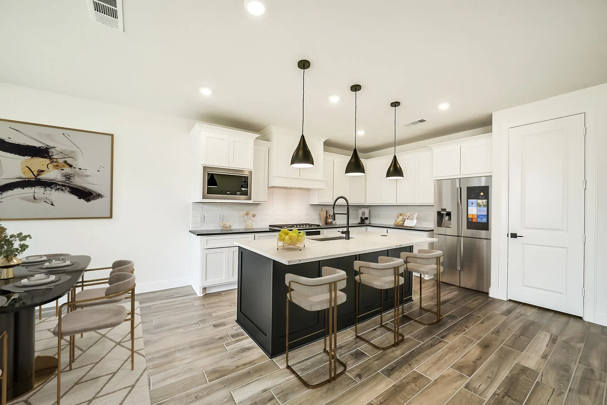 Plan 3069 kitchen - staged