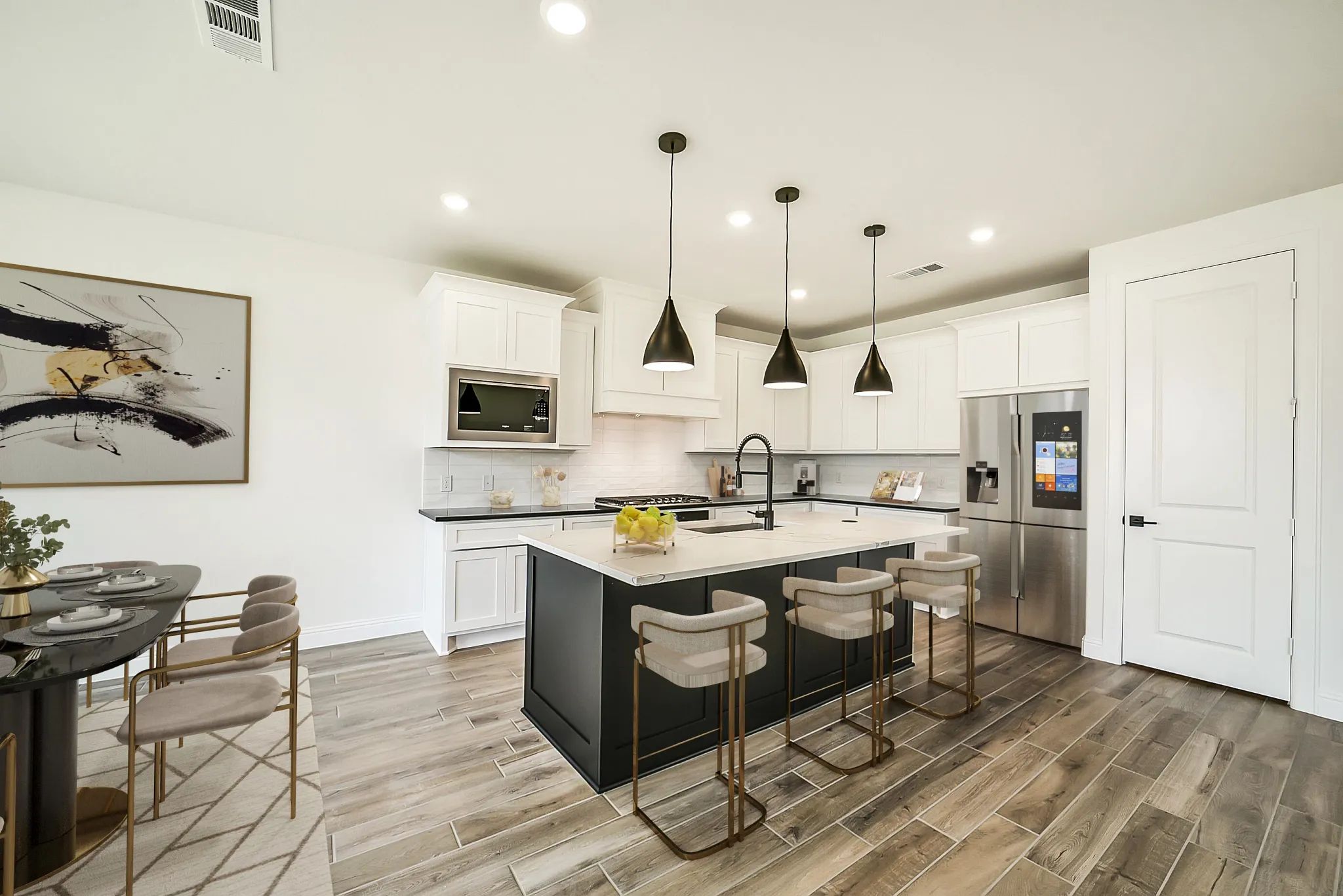 Plan 3069 kitchen - staged