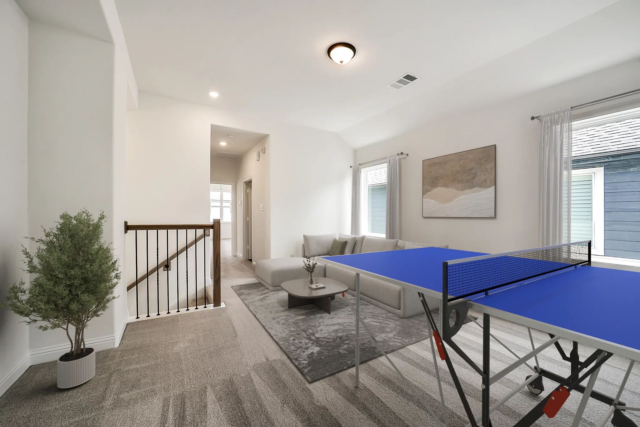 Plan 3069 game room - staged