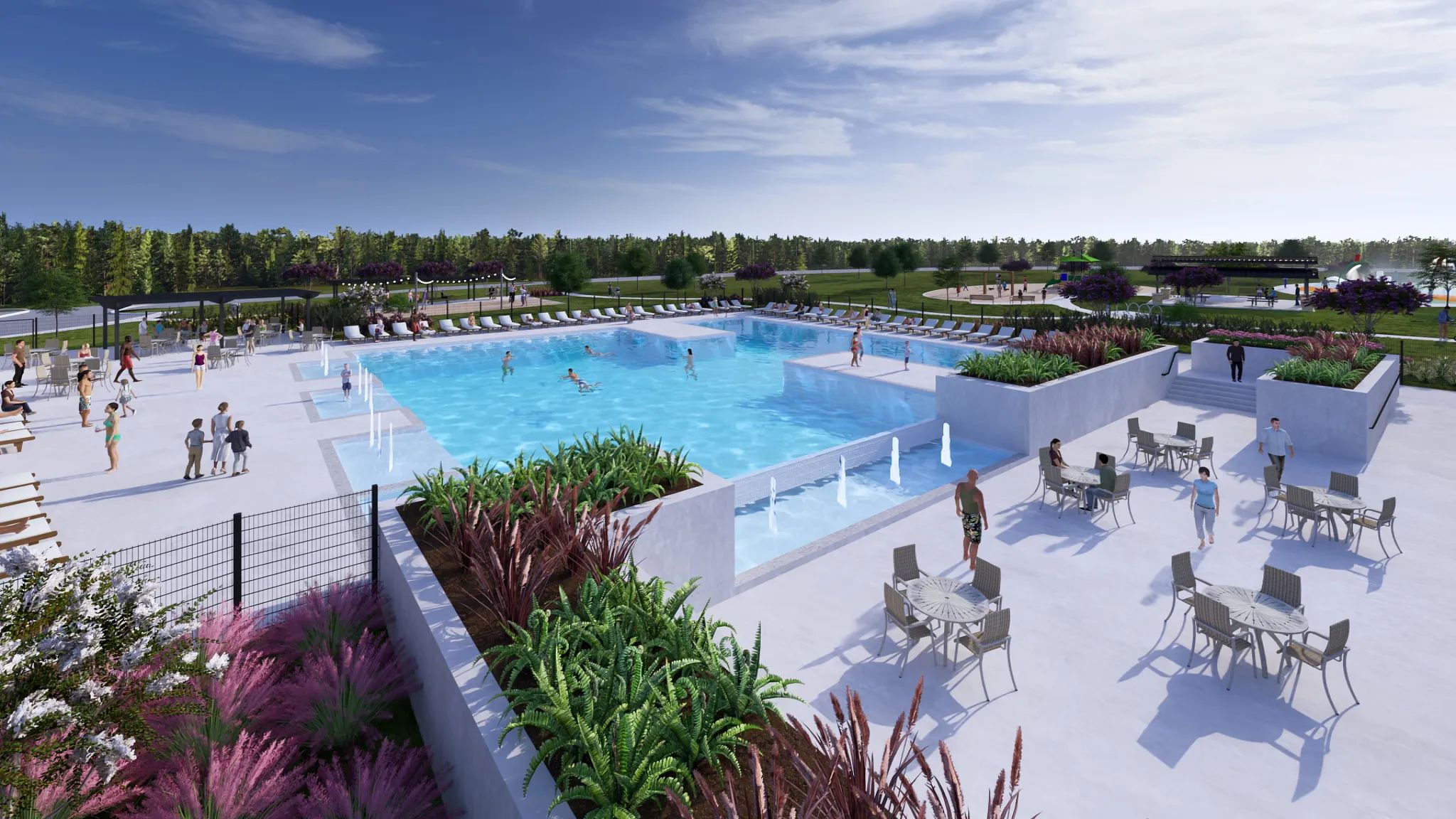 Woodhavyn pool amenity rendering