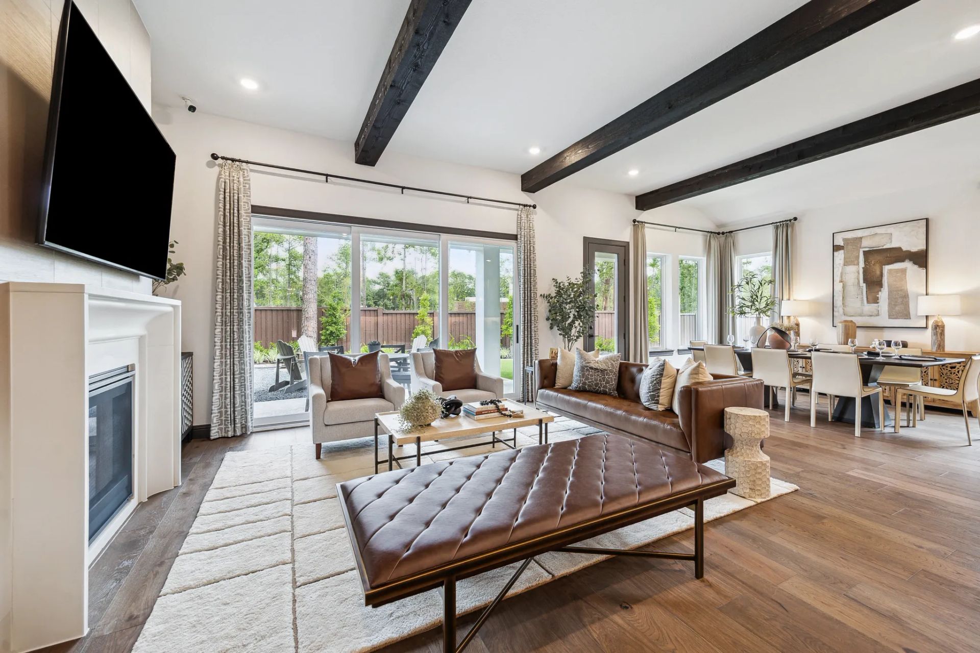Plan 5042 great room - staged