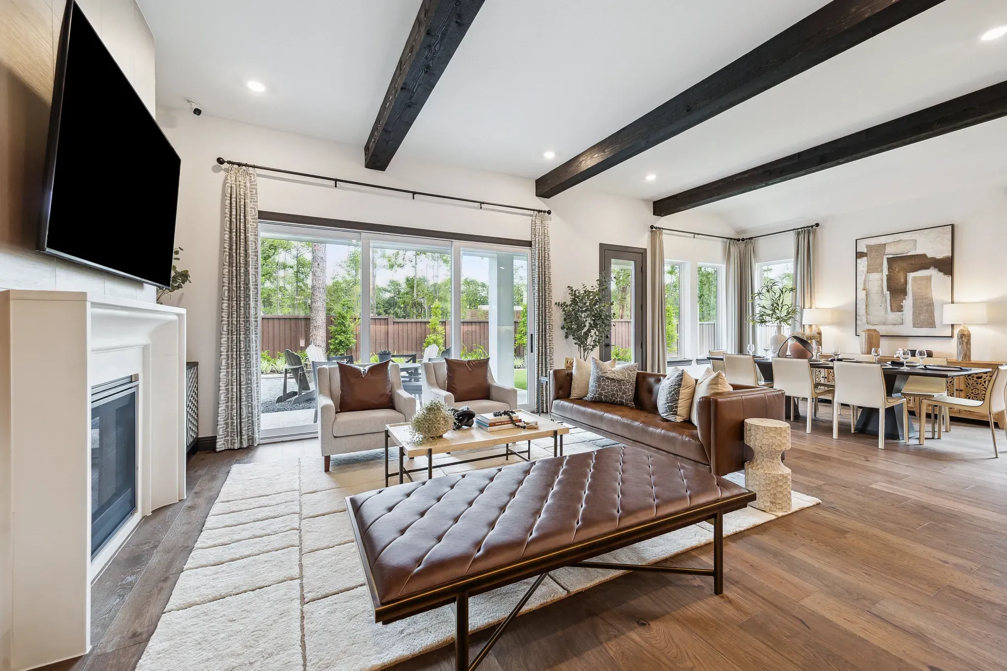 Plan 5042 model great room