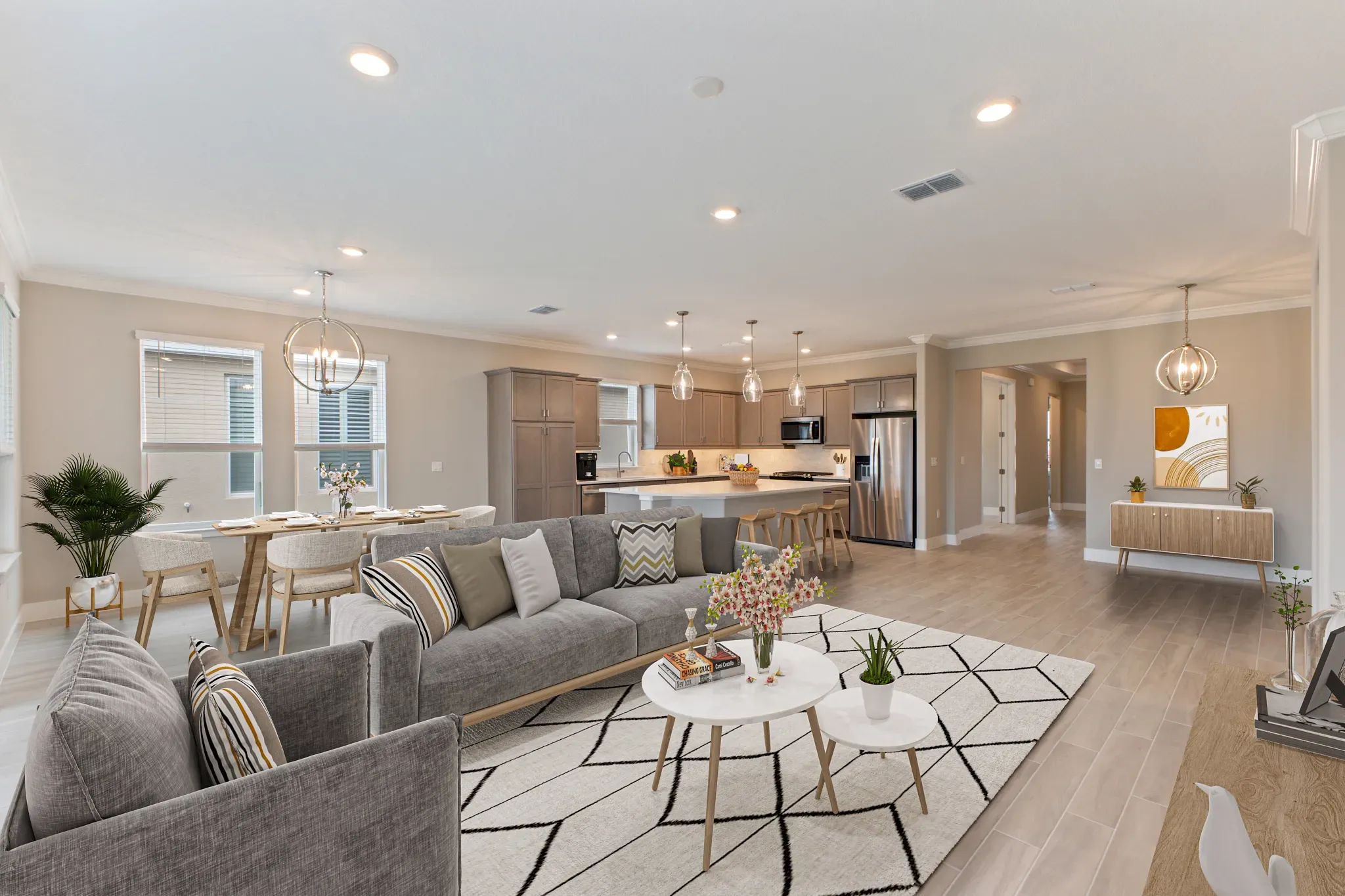 Virtually Staged Great Room