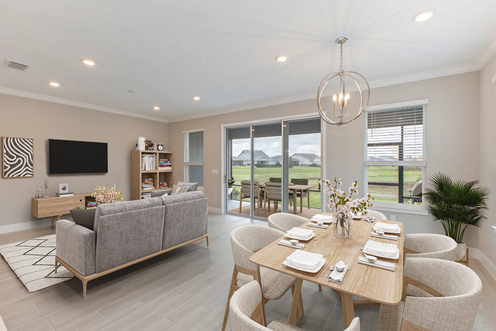 Virtually Staged Great Room