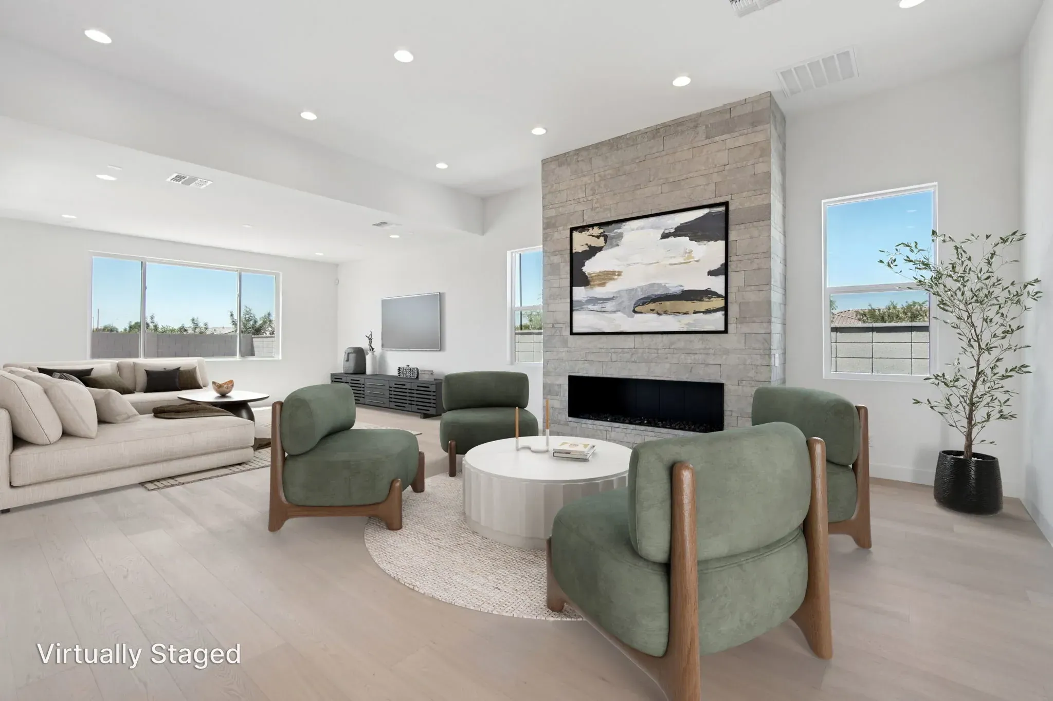 Great Room Virtually Staged