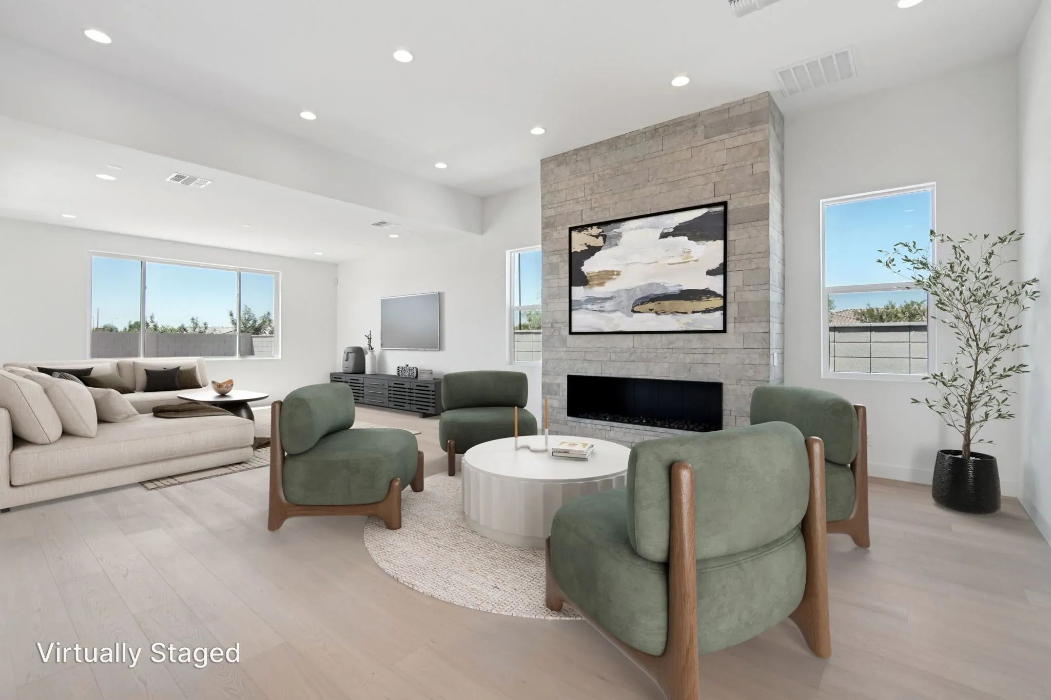Great Room Virtually Staged