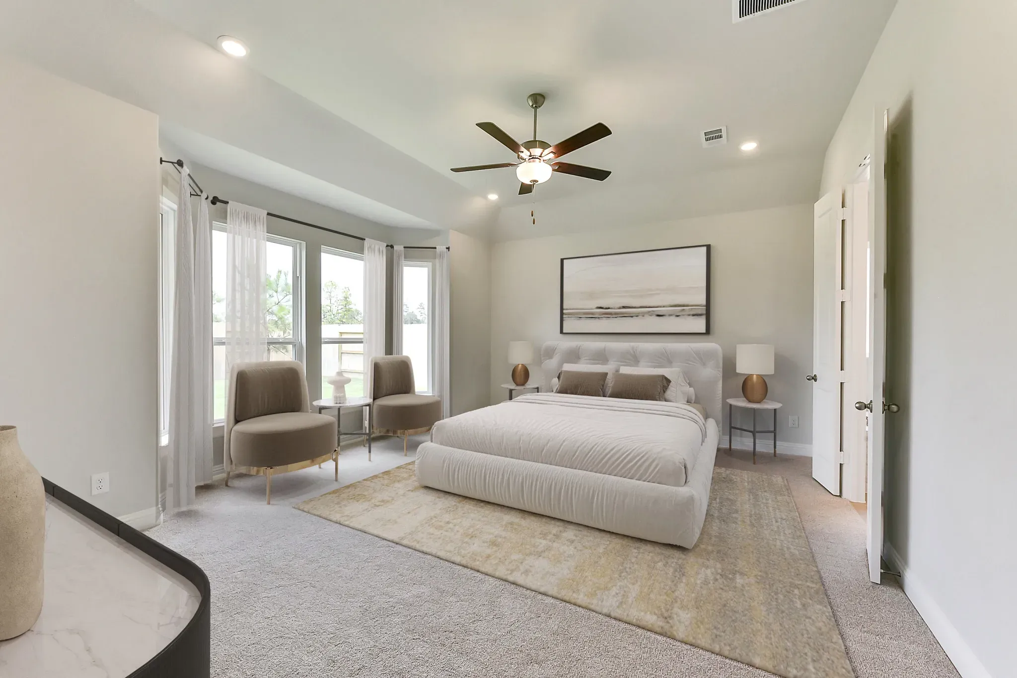 Plan 4029 primary bed - staged