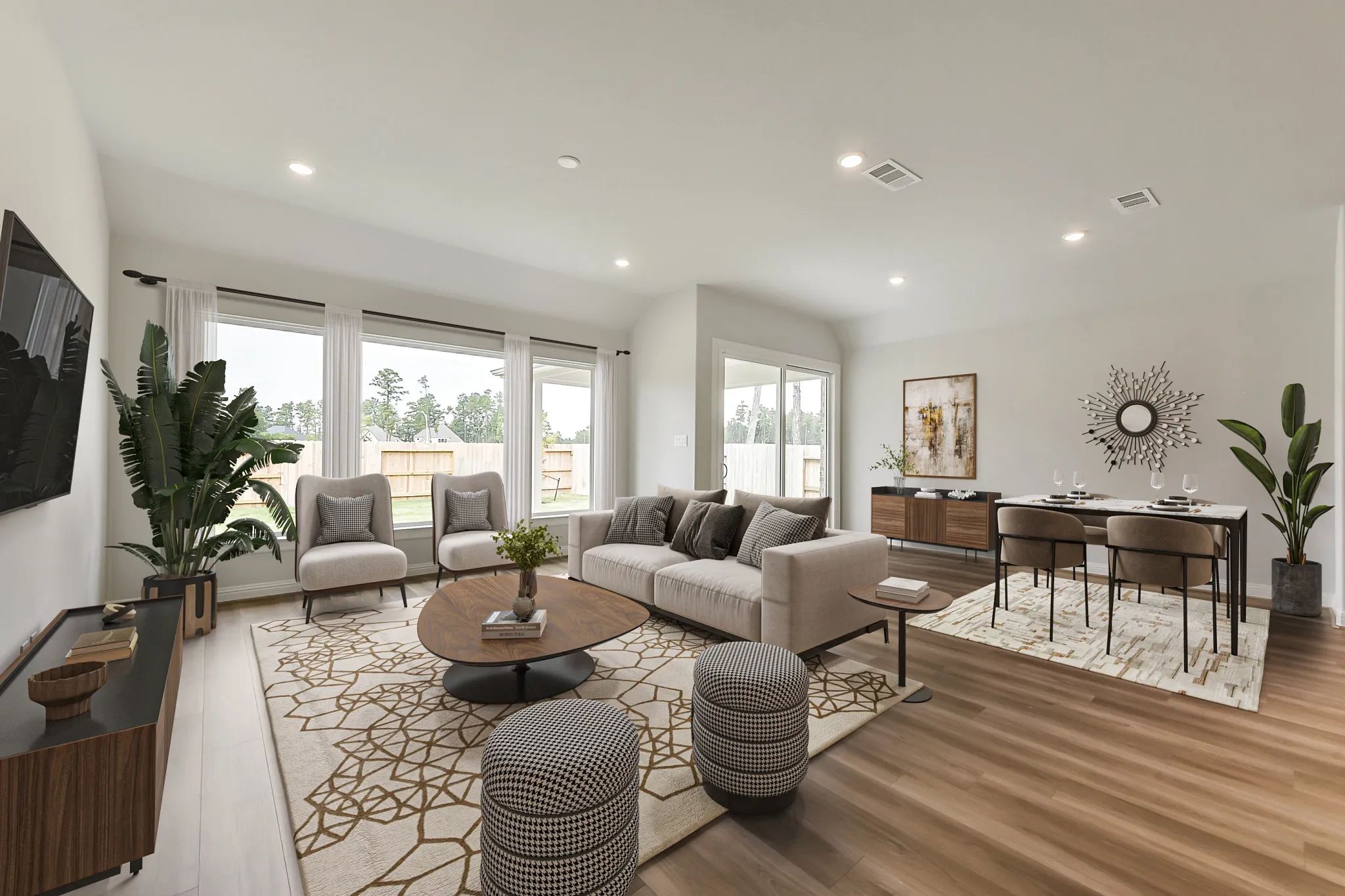 Plan 4039 great room - staged