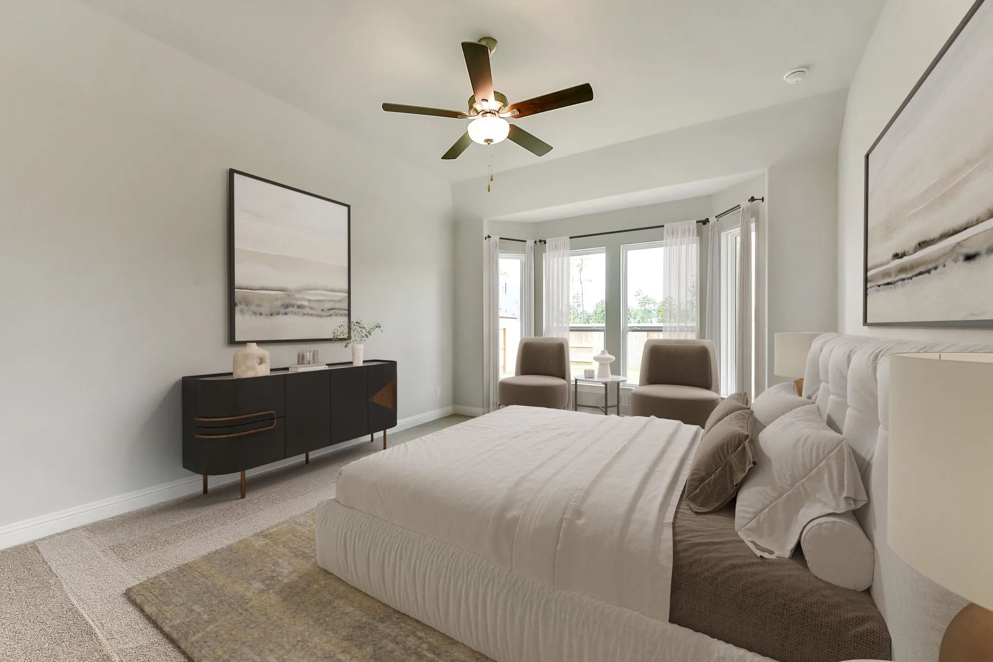 Plan 4039 primary bed - staged