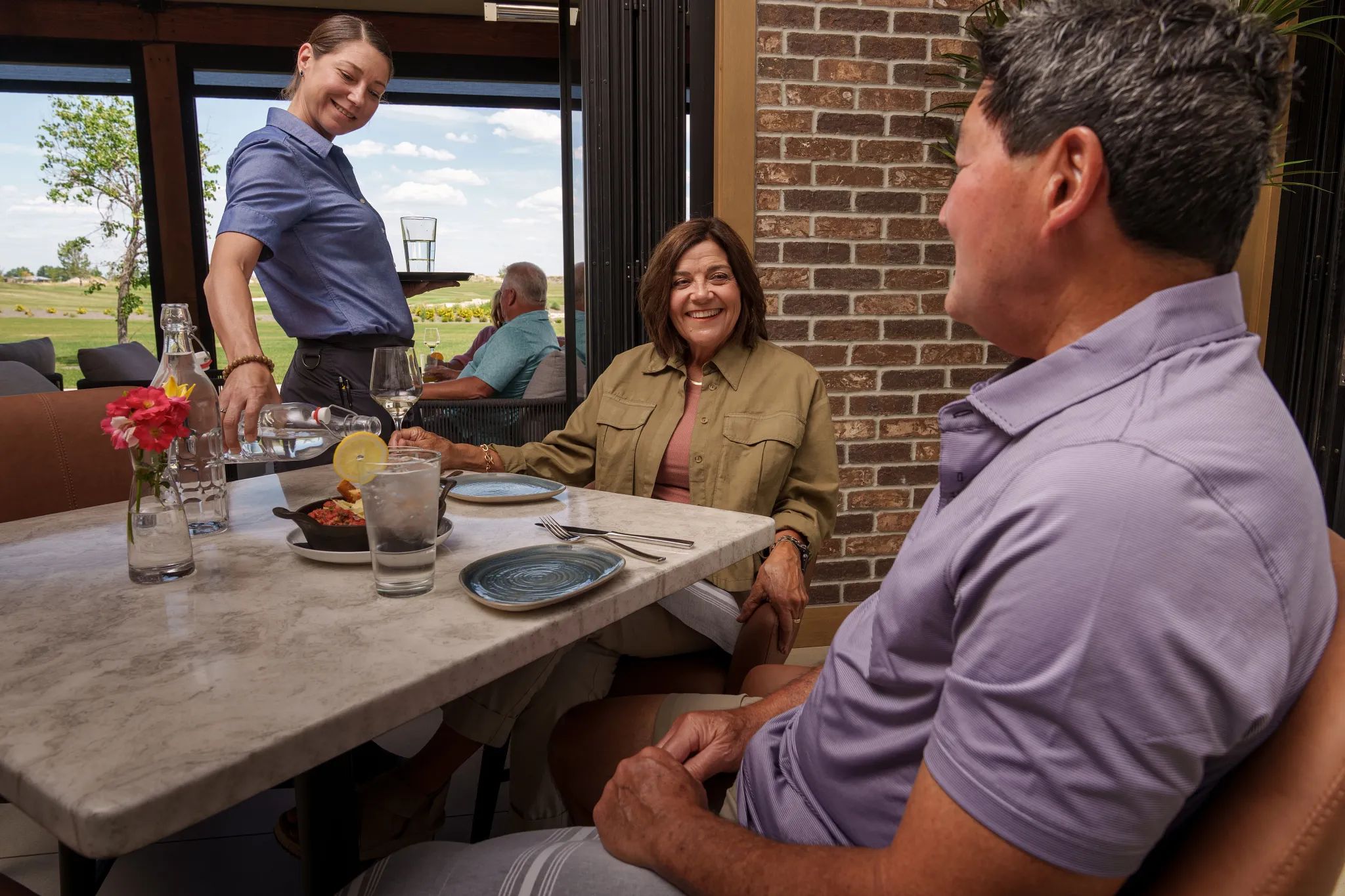 Couple Dining at RiverSix