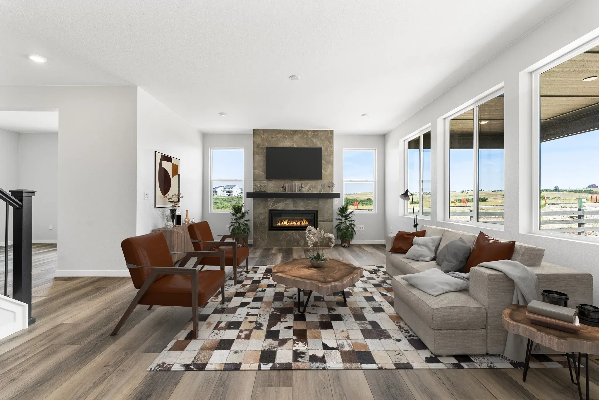 Overton Great Room - Virtually Staged
