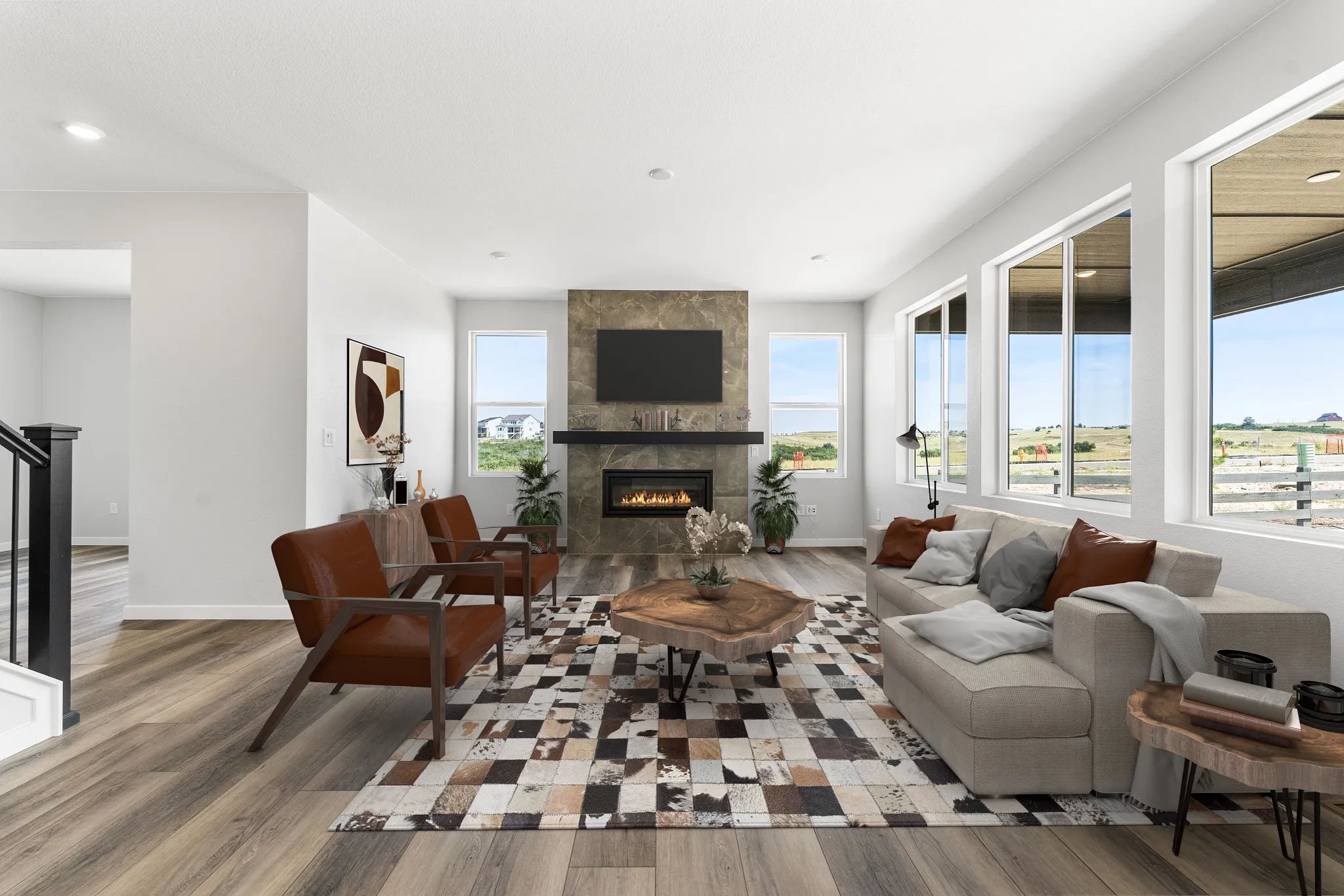 Overton Great Room - Virtually Staged