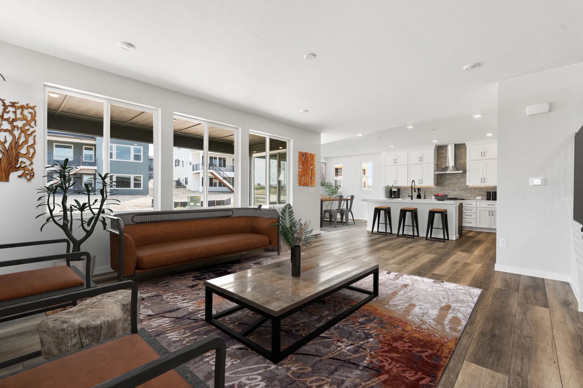 Overton Great Room + Kitchen - Virtually Staged