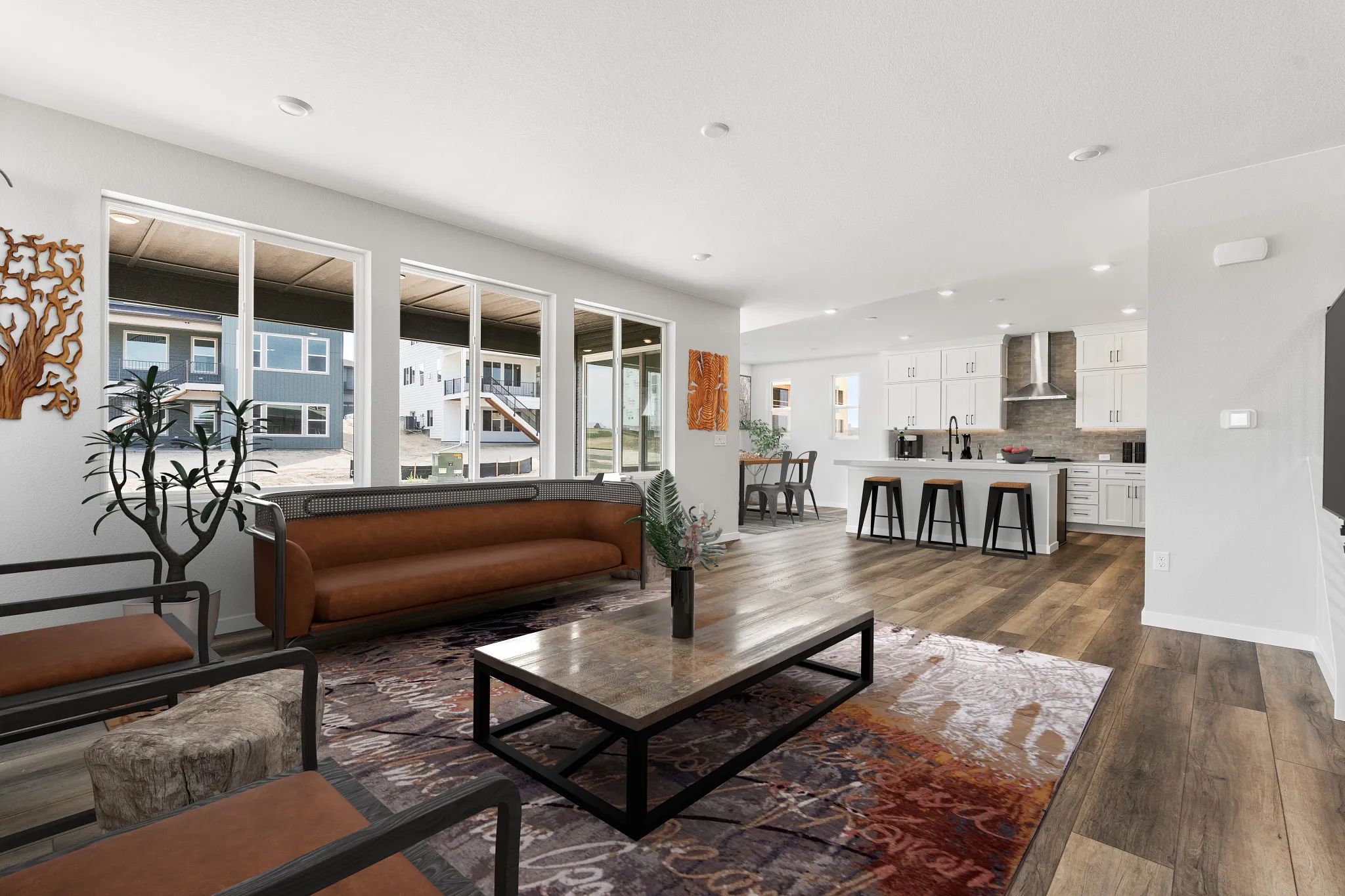 Overton Great Room + Kitchen - Virtually Staged