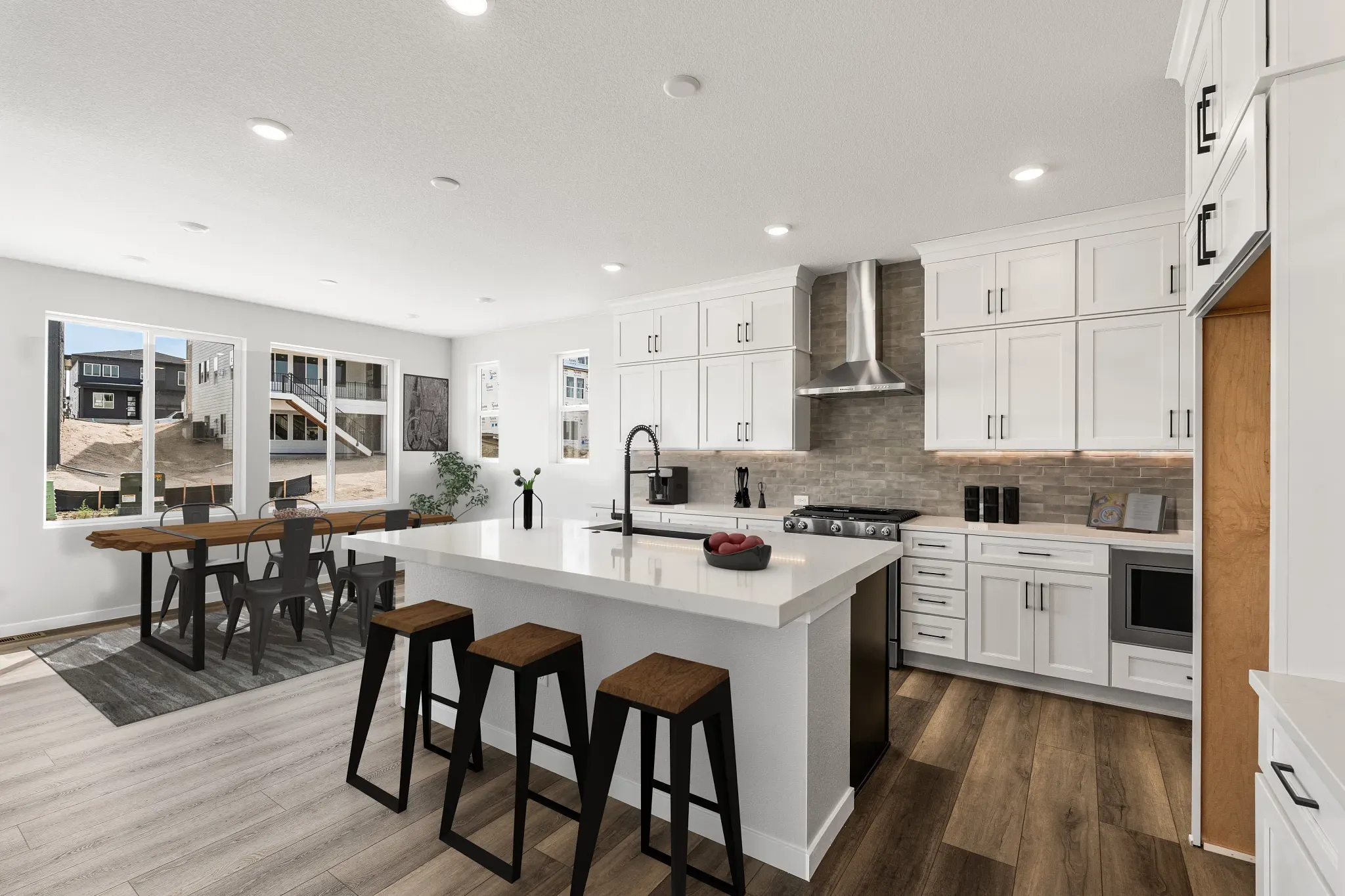 Overton Kitchen + Dining - Virtually Staged