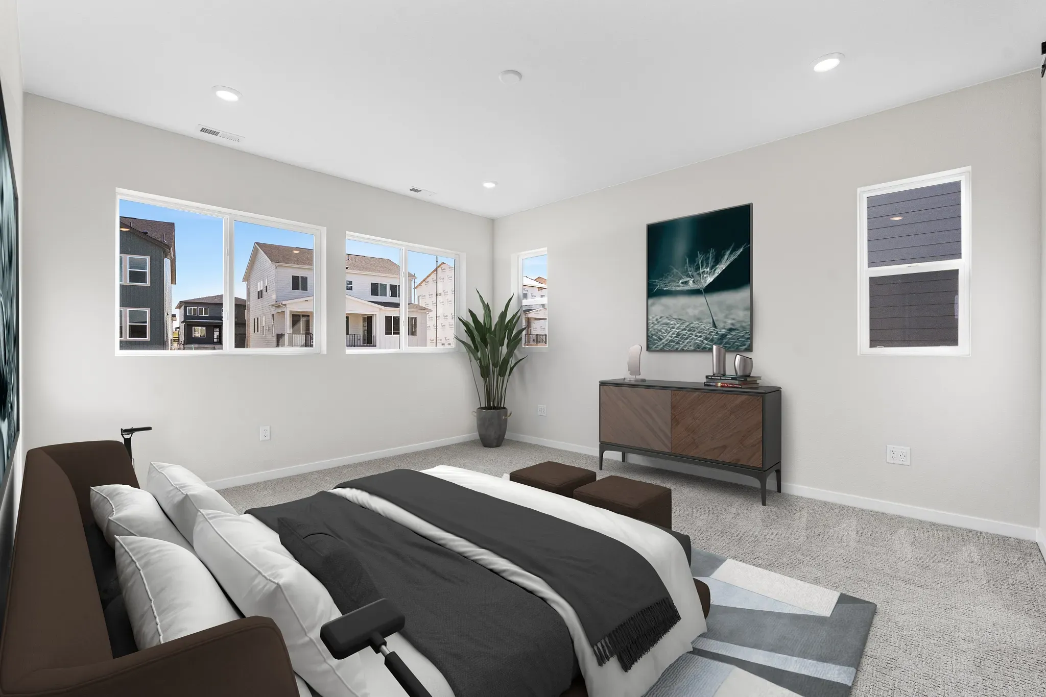 Overton Primary Bedroom - Virtually Staged