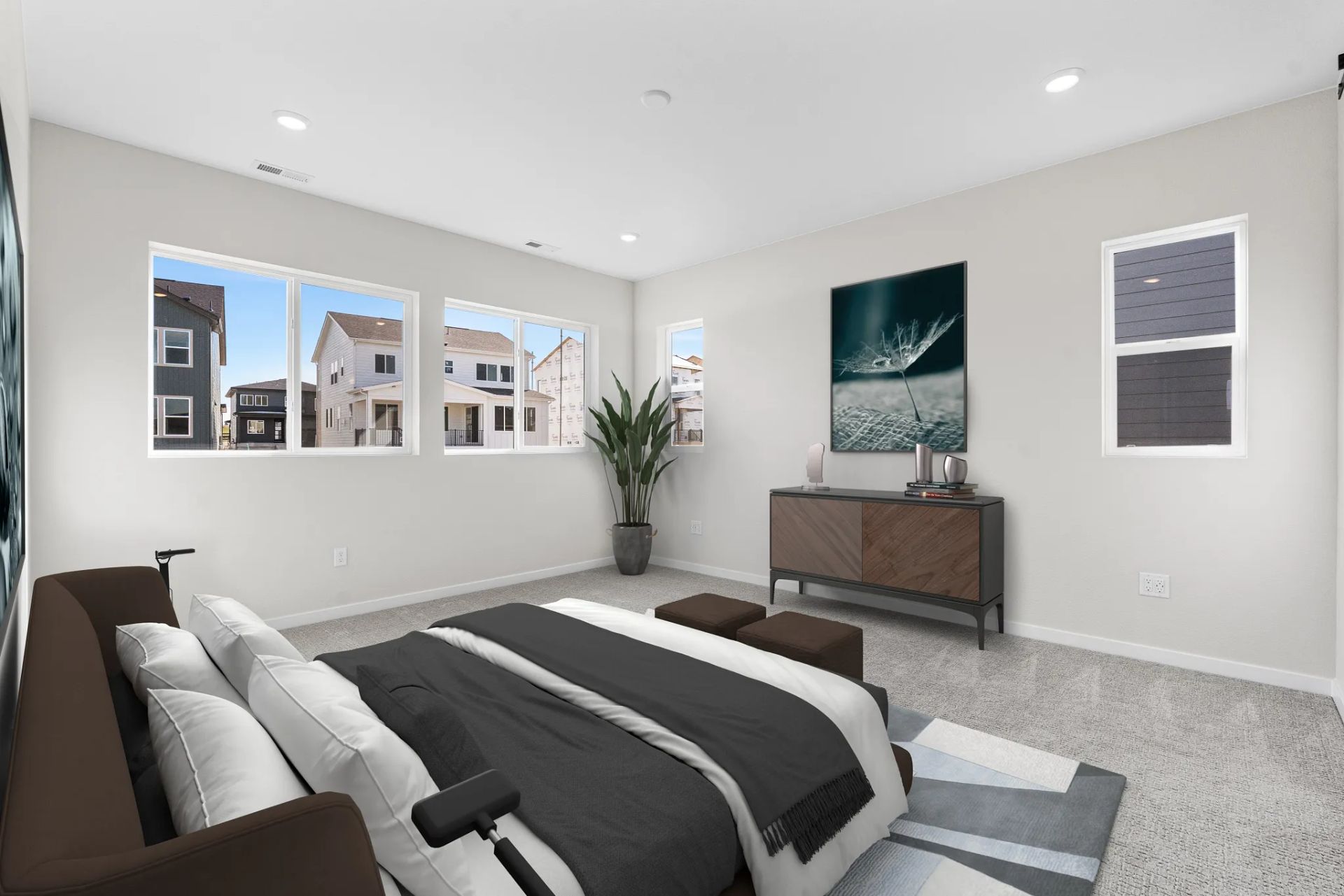 Overton Primary Bedroom - Virtually Staged