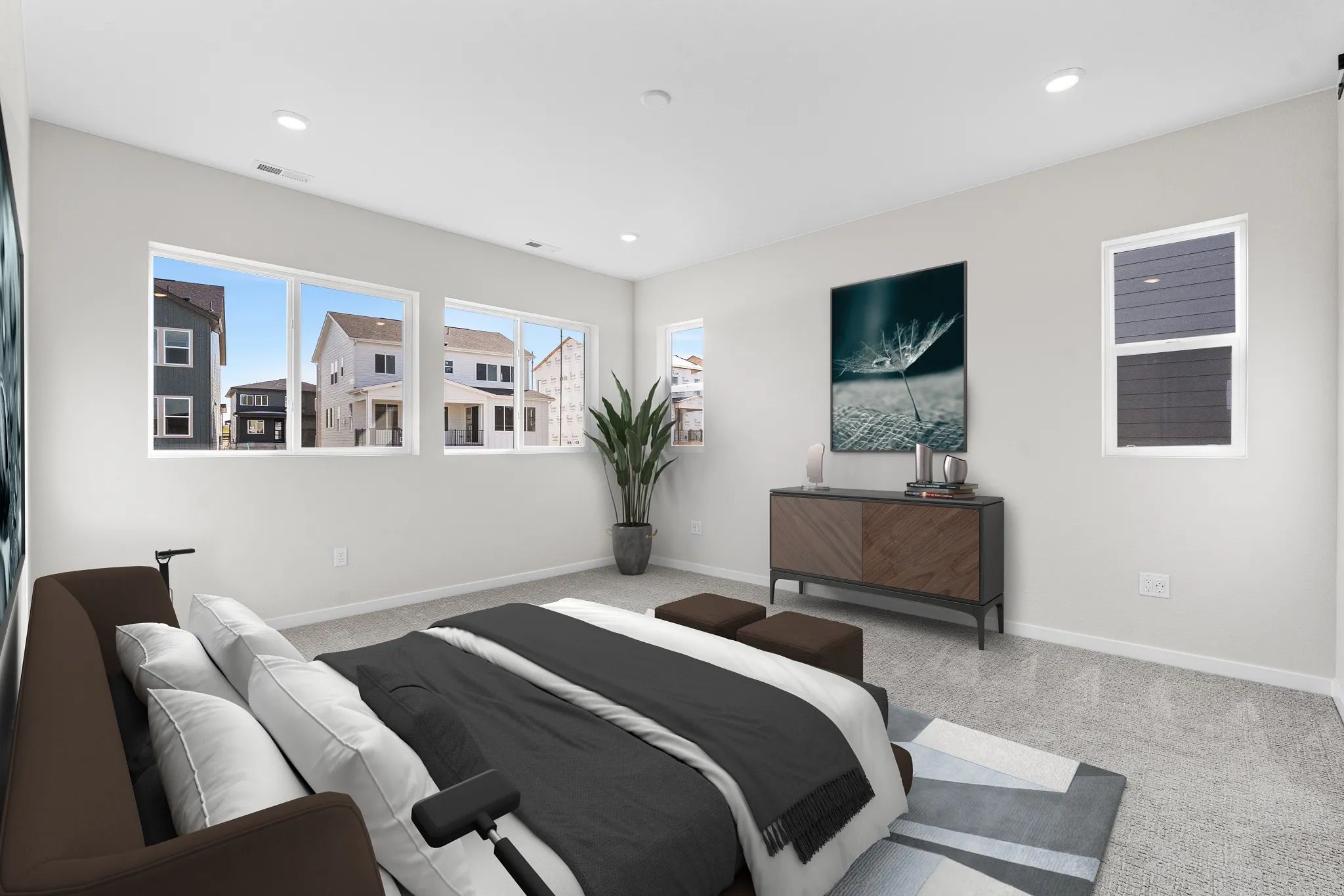 Overton Primary Bedroom - Virtually Staged