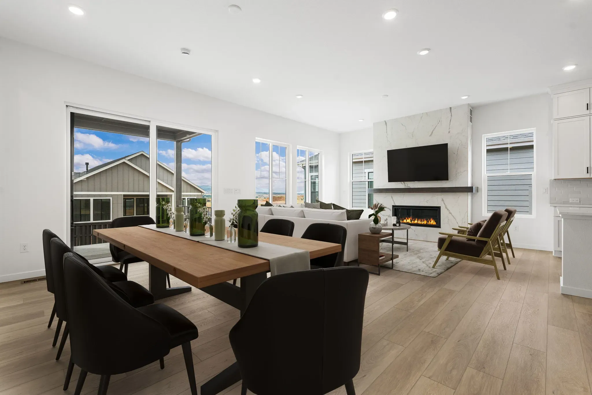 Homesite 44 Dining + Great Room - Virtually Staged
