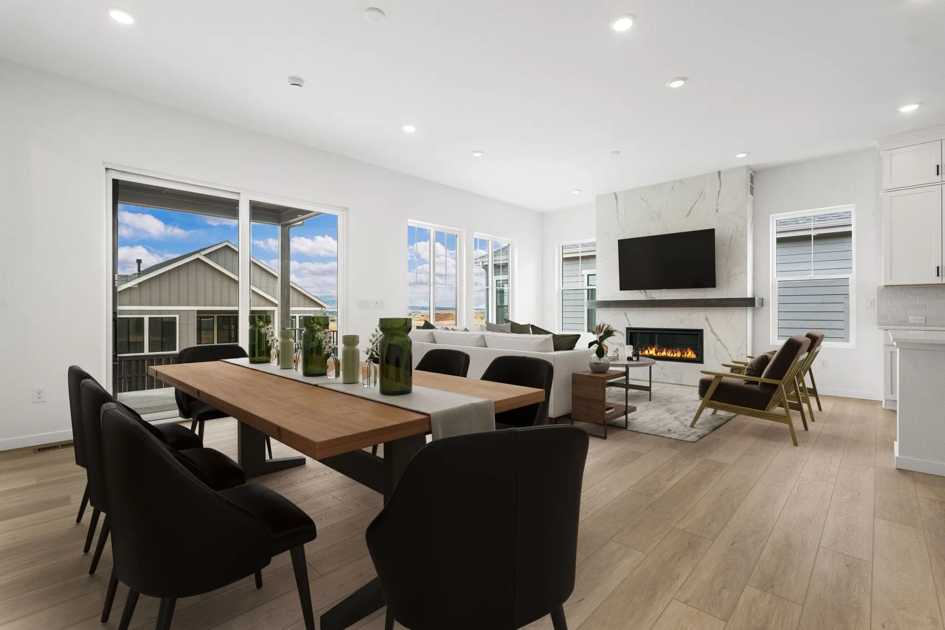 Homesite 44 Dining + Great Room - Virtually Staged