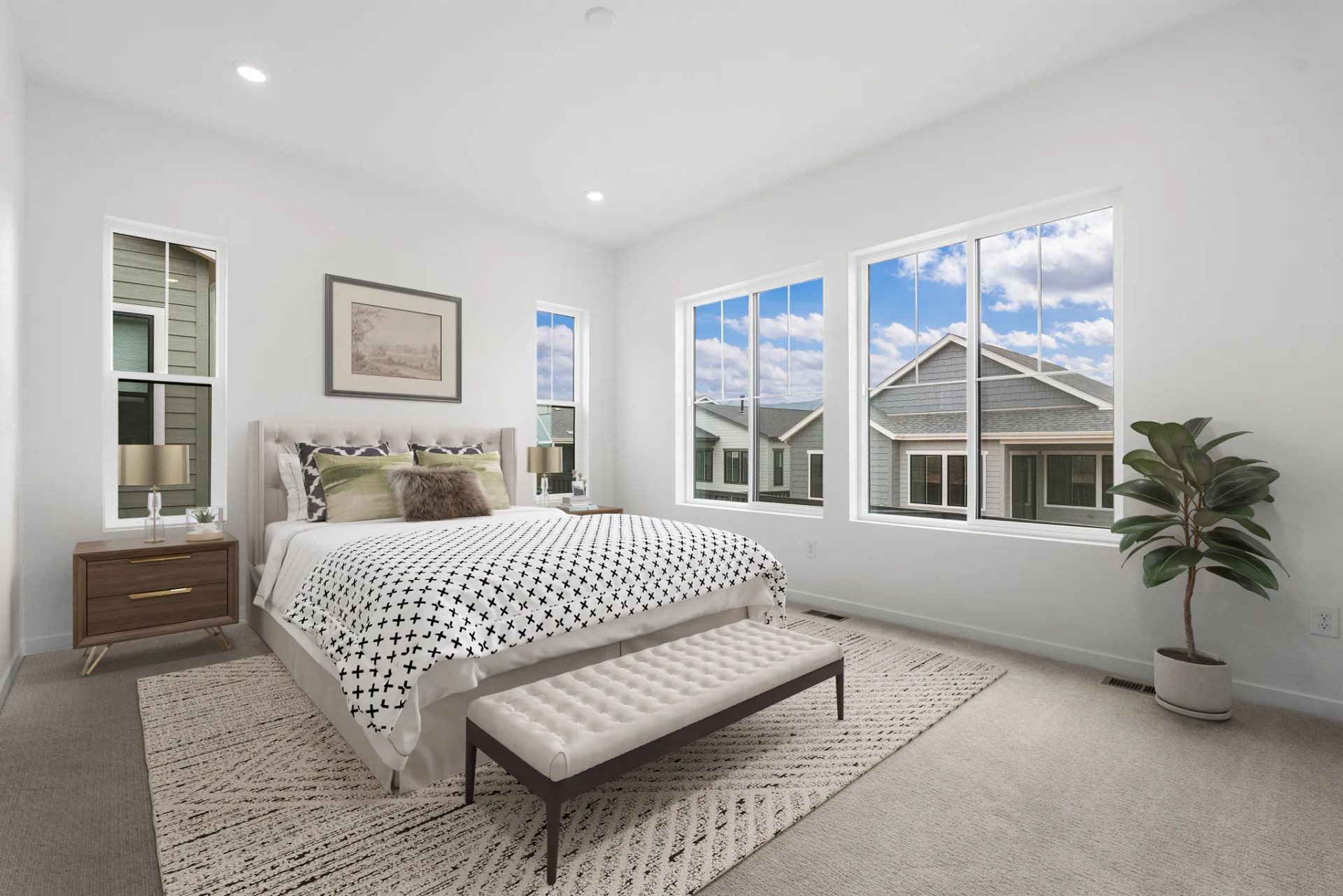 Homesite 44 Primary Bedroom - Virtually Staged