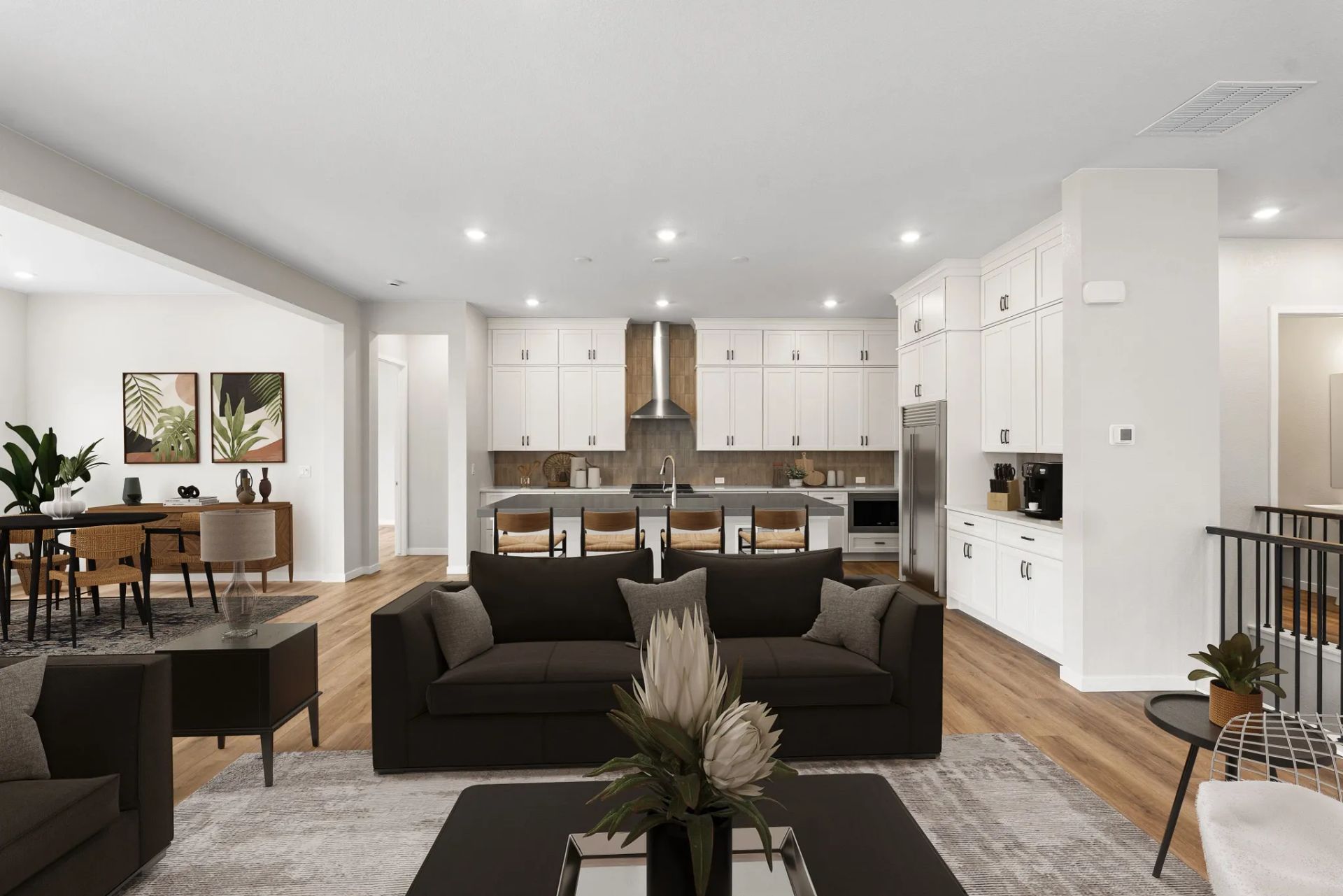 Homesite 72 Great Room, Kitchen + Dining - Virtual