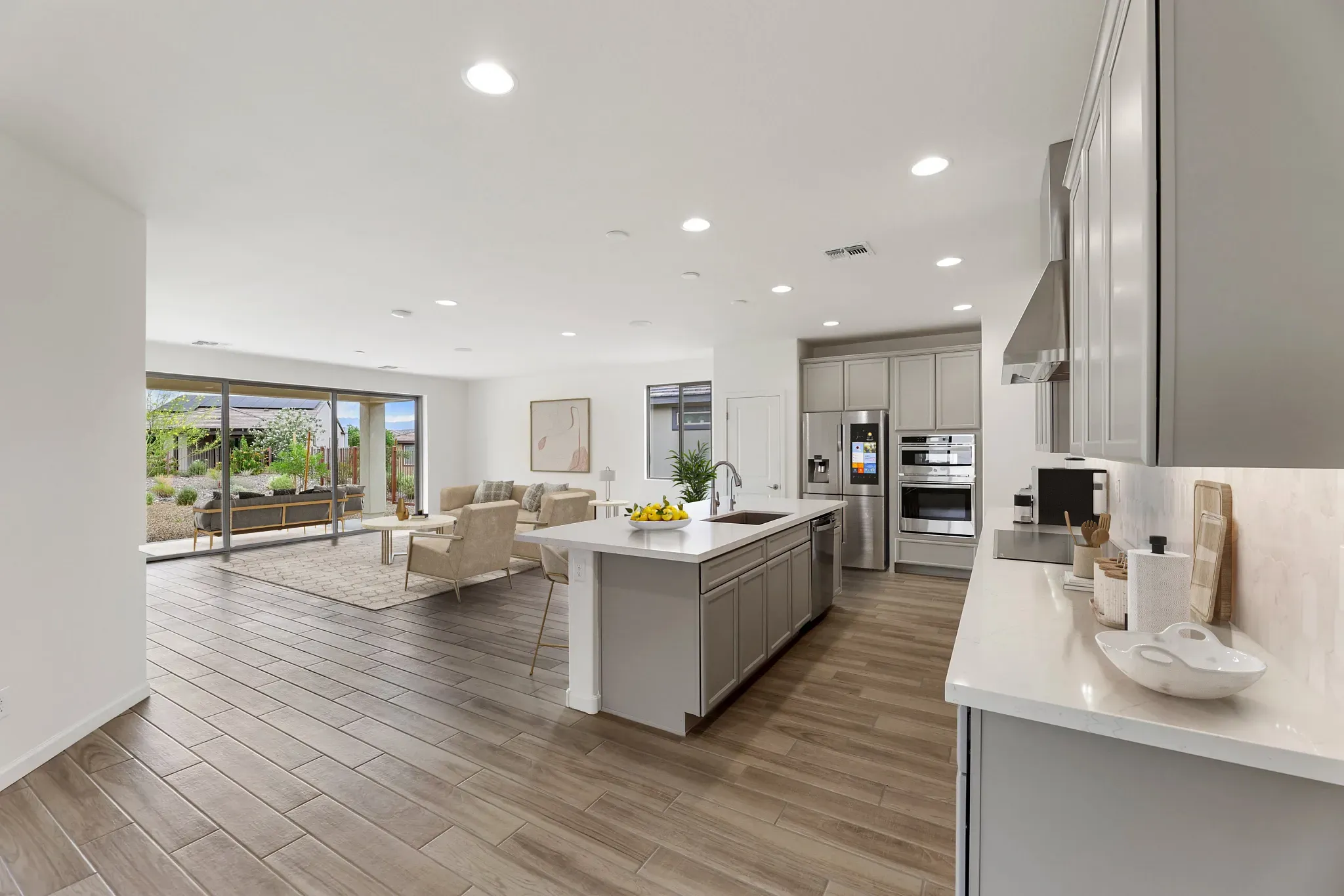Virtually Staged Dream Kitchen & Great Room