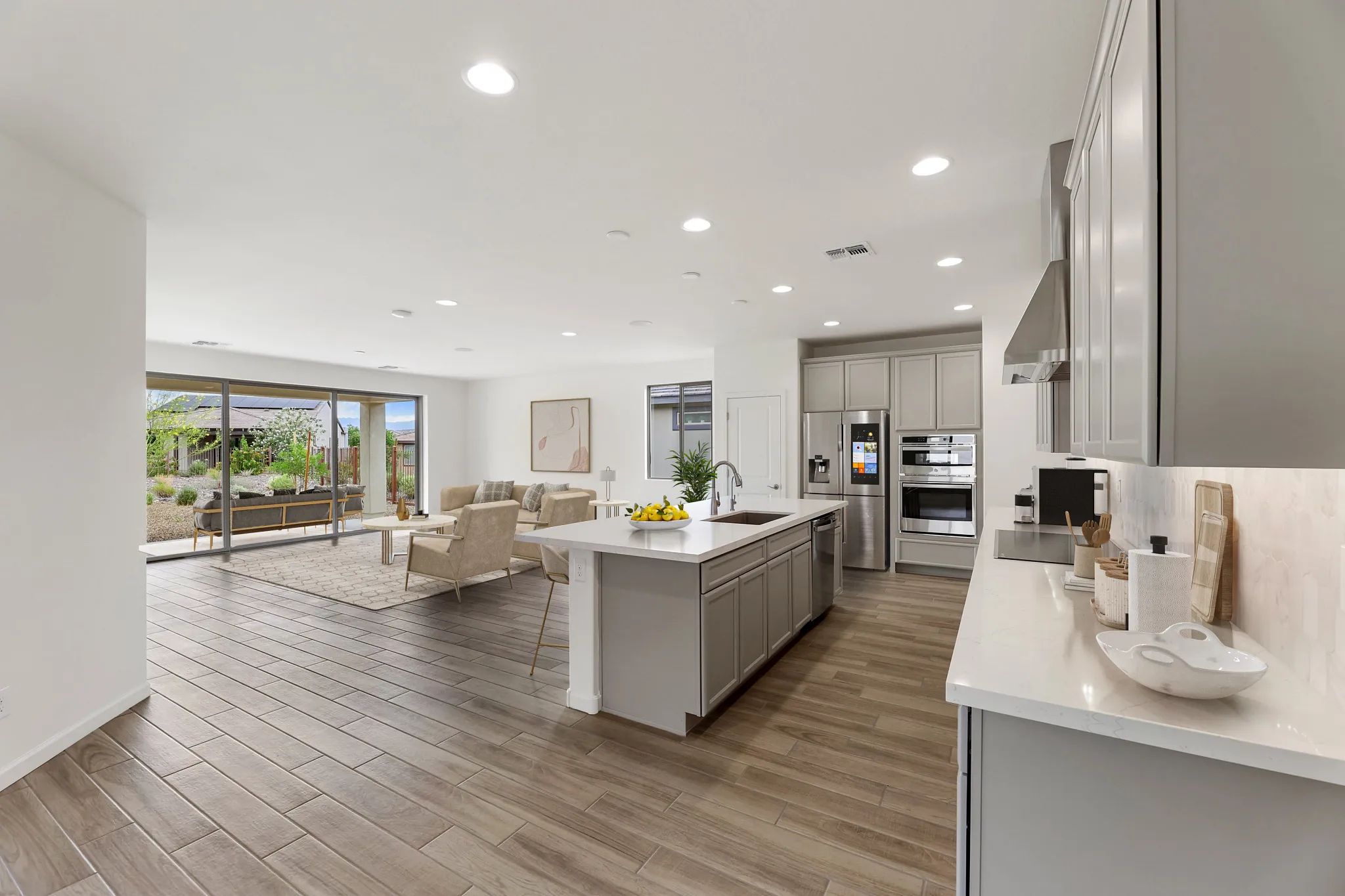 Virtually Staged Dream Kitchen & Great Room