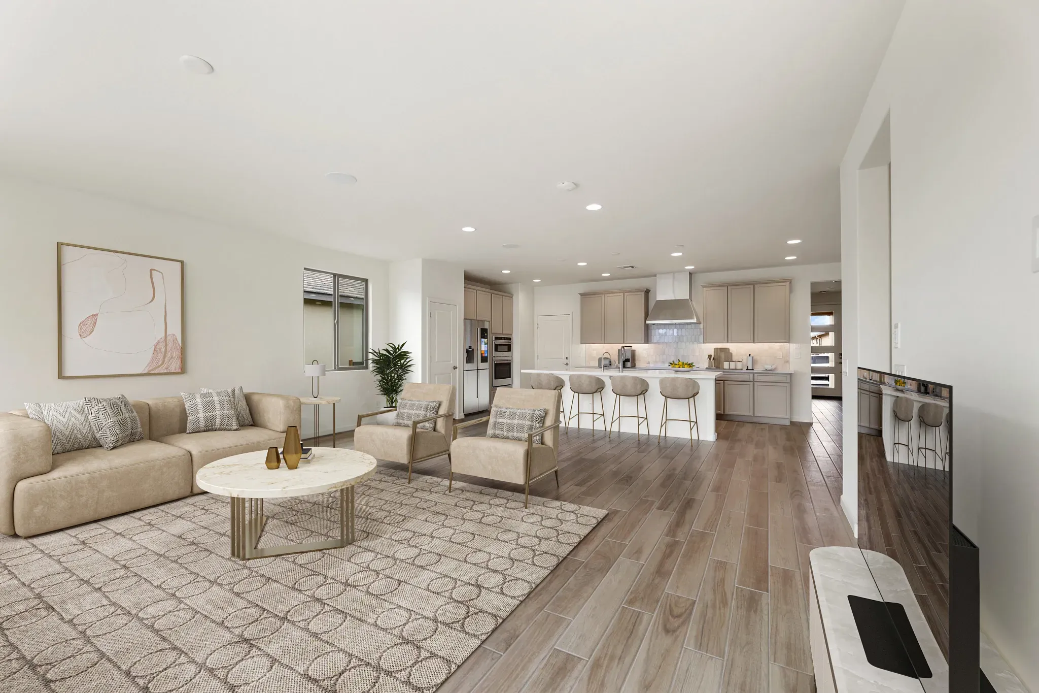 Virtually Staged Dream Great Room