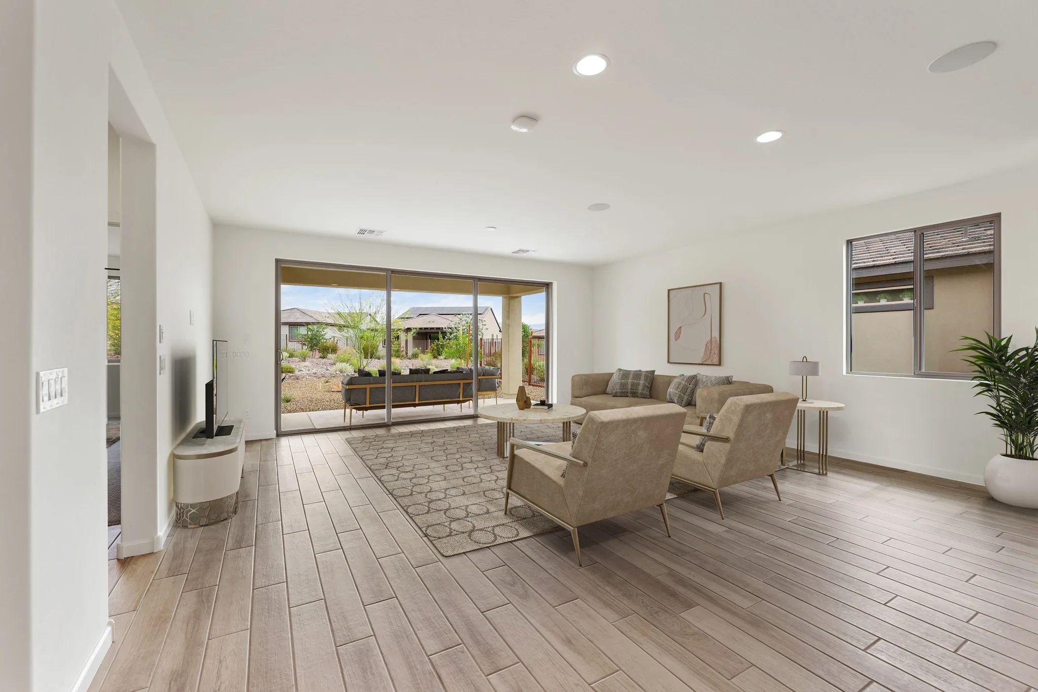 Virtually Staged Dream Great Room