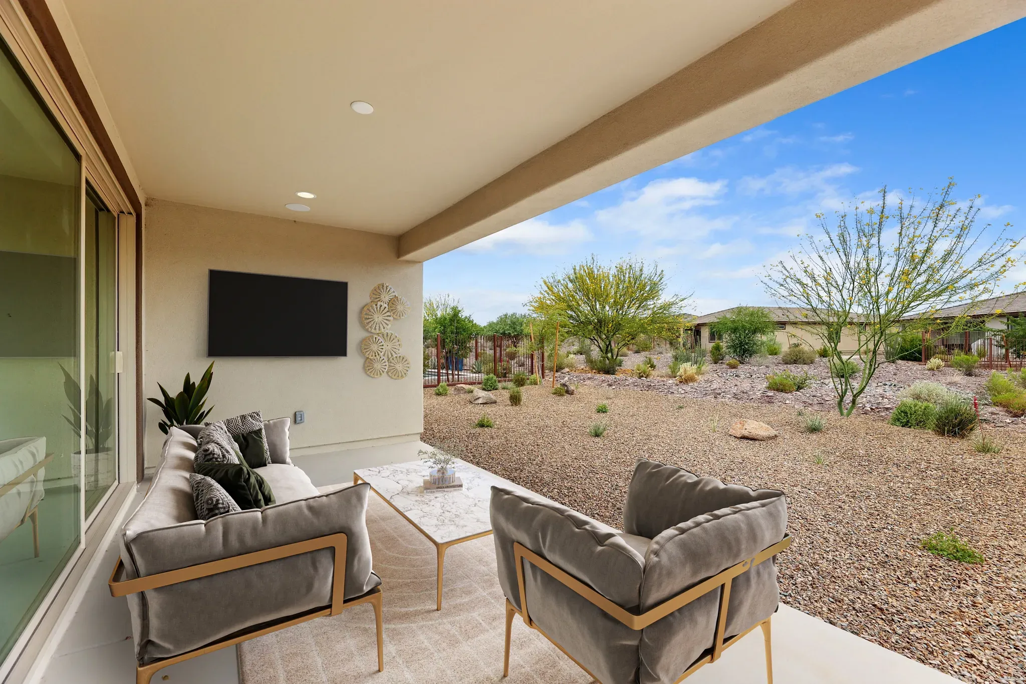 Virtually Staged Dream Covered Patio