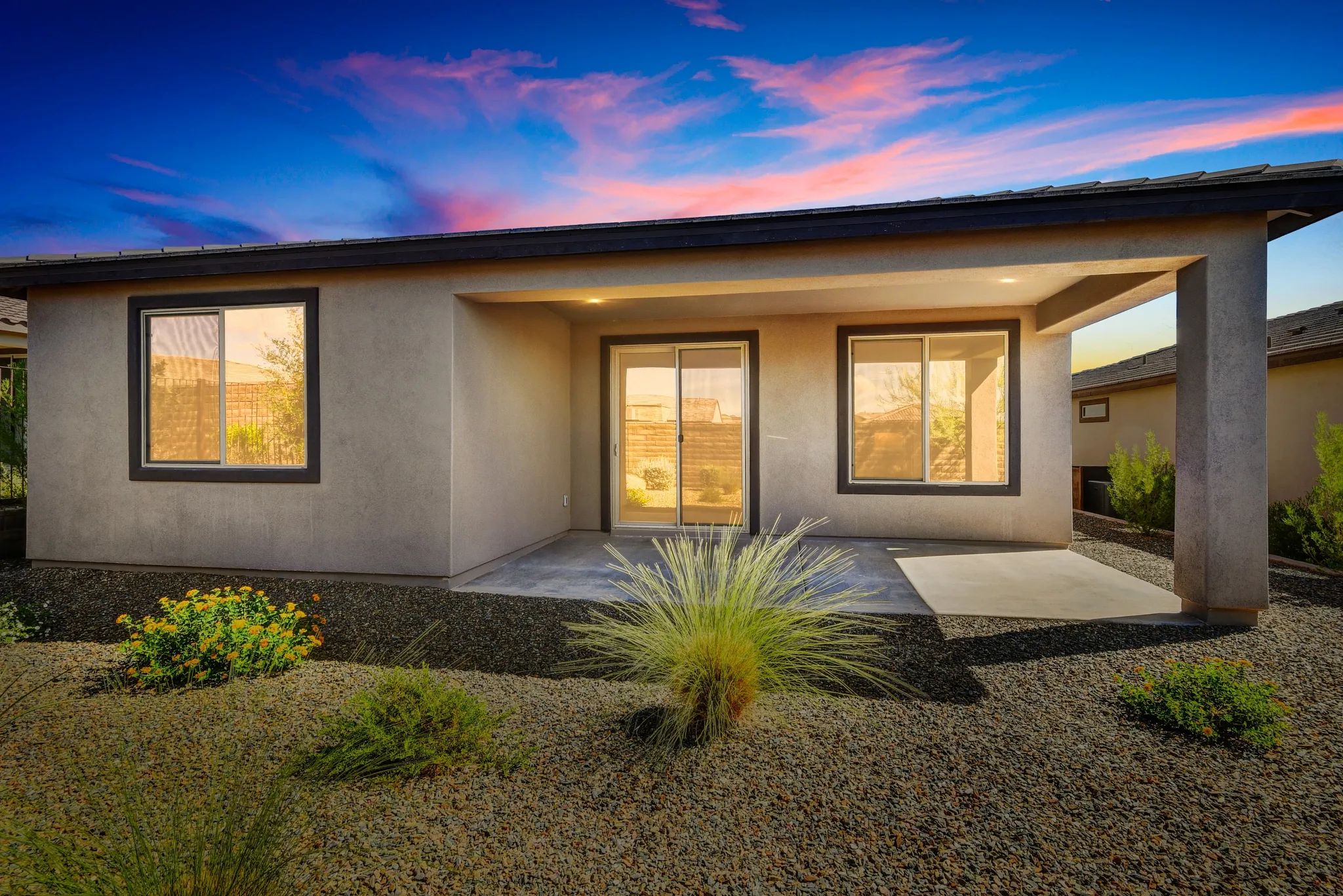 Flourish Rear Exterior at Dusk