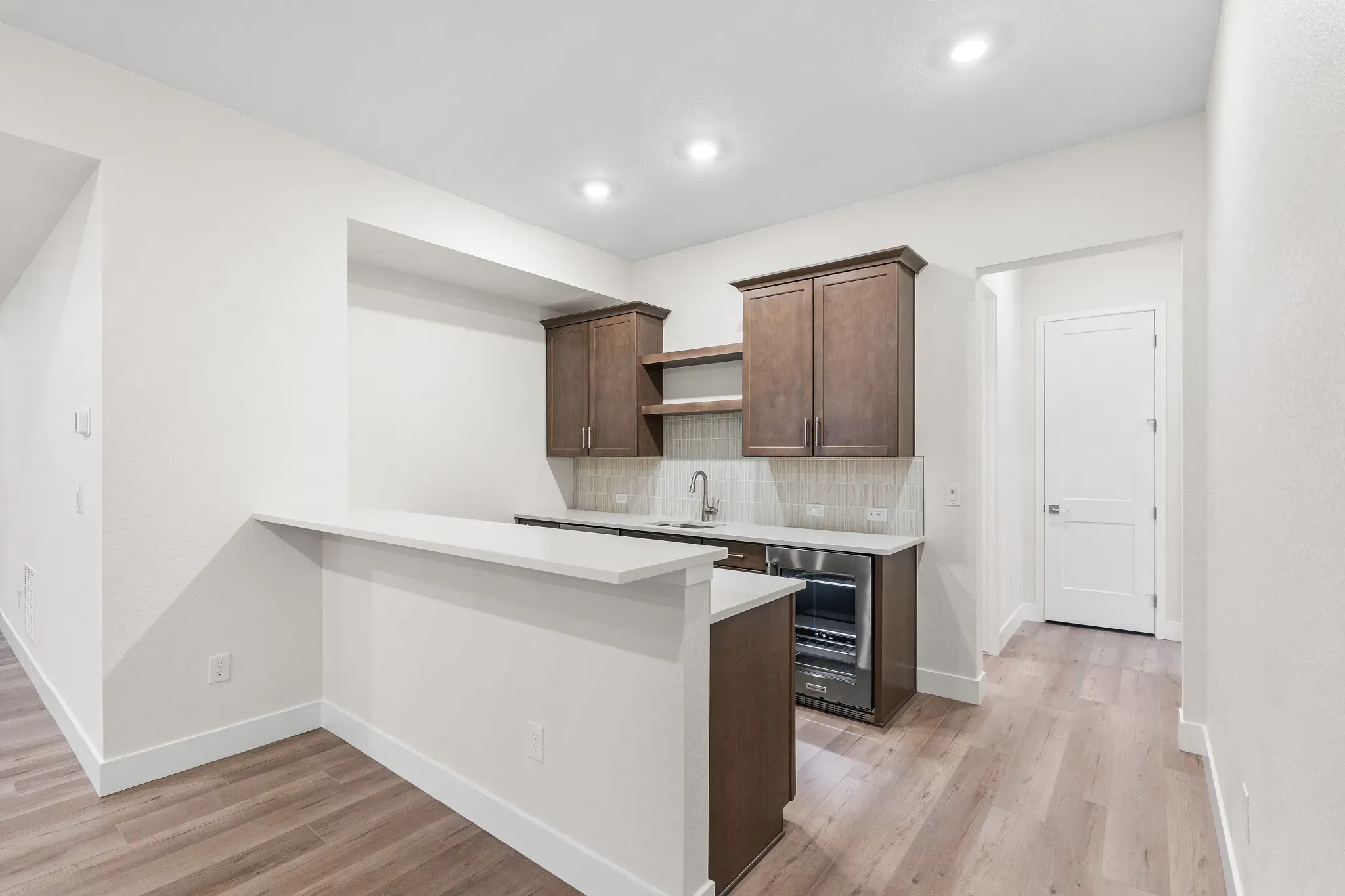 Homesite 51 Wet Bar at Finished Basement
