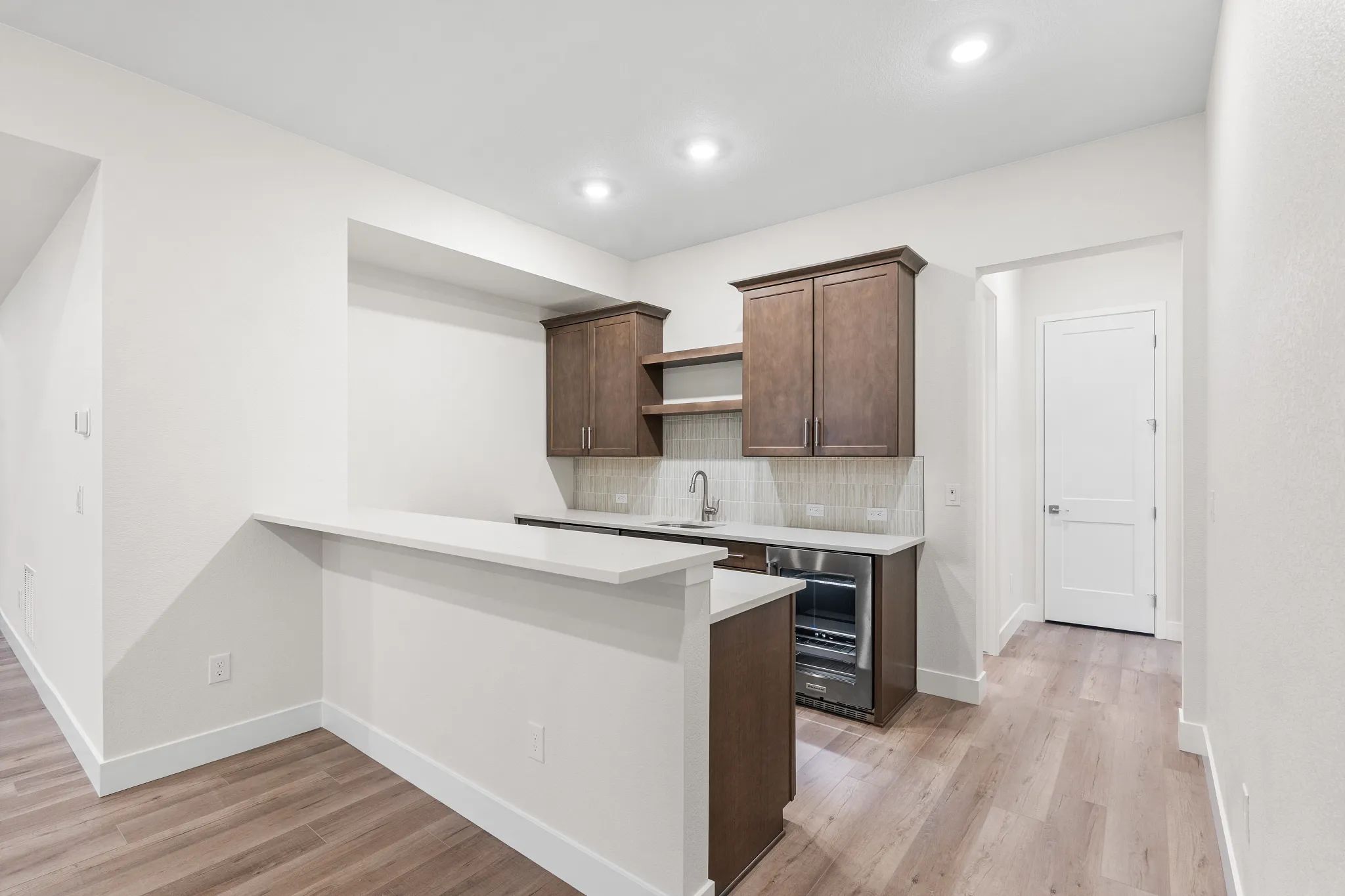 Homesite 51 Wet Bar at Finished Basement