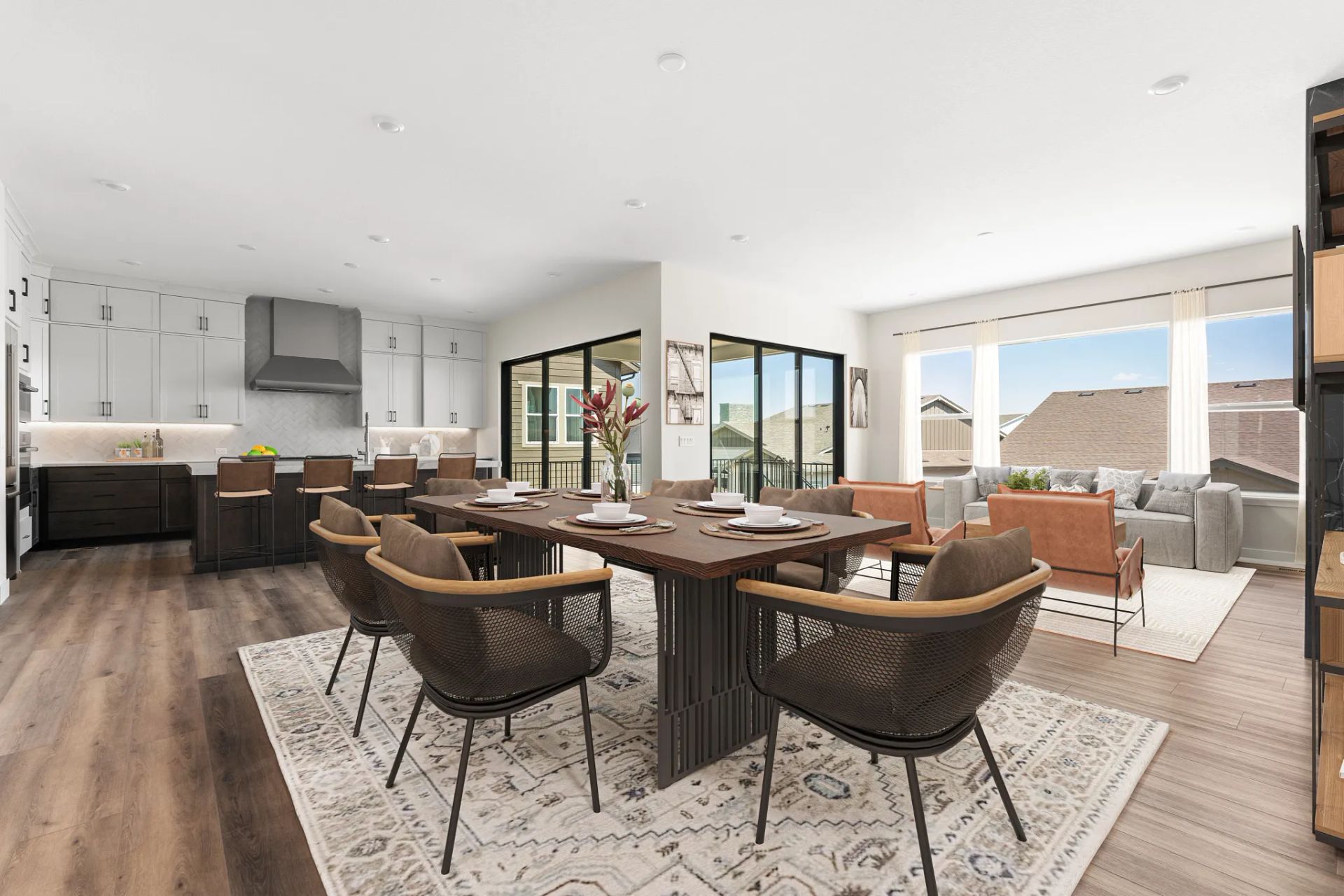 Homesite 8 Dining, Kitchen + Great Room - Virtuall