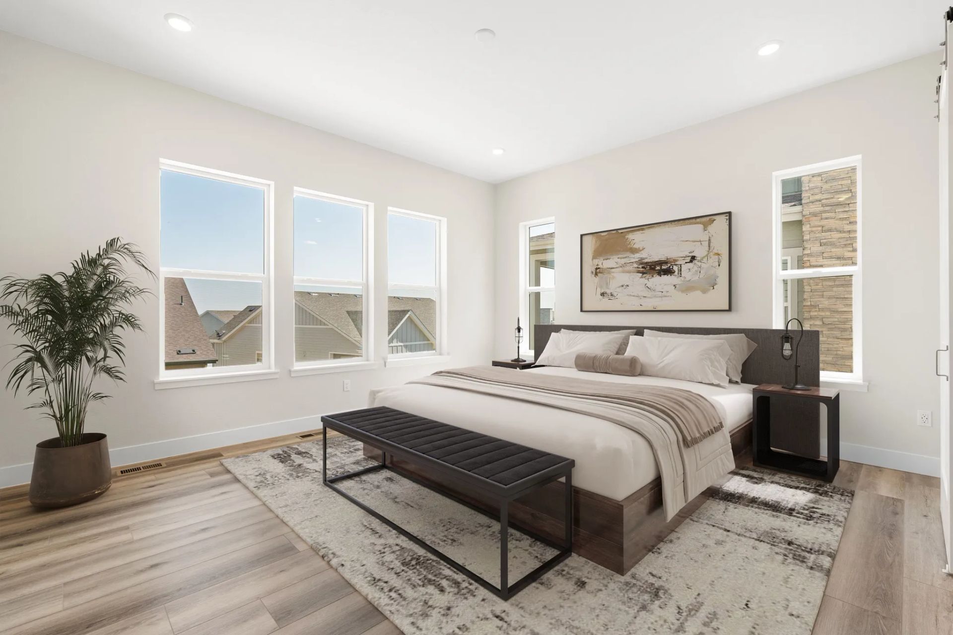 Homesite 8 Primary Bedroom - Virtually Staged
