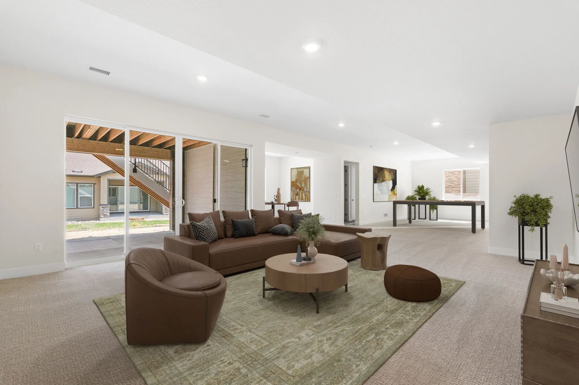 Homesite 8 Finished Basement - Virtually Staged