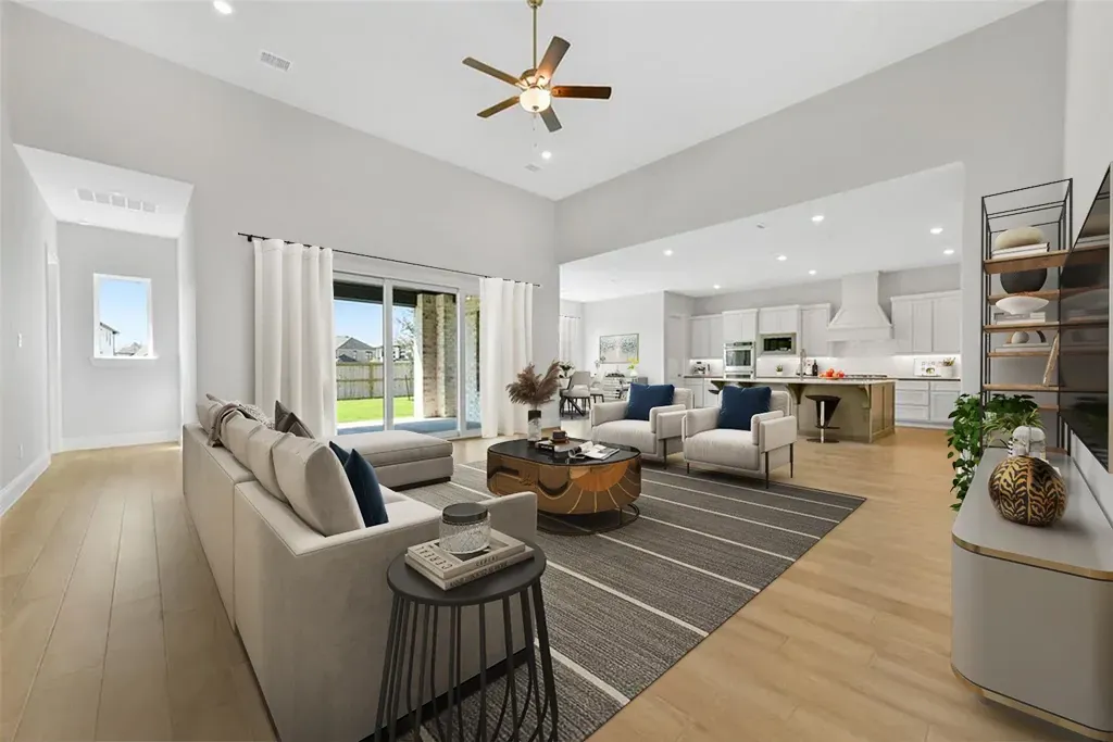 Plan 6030 great room - staged