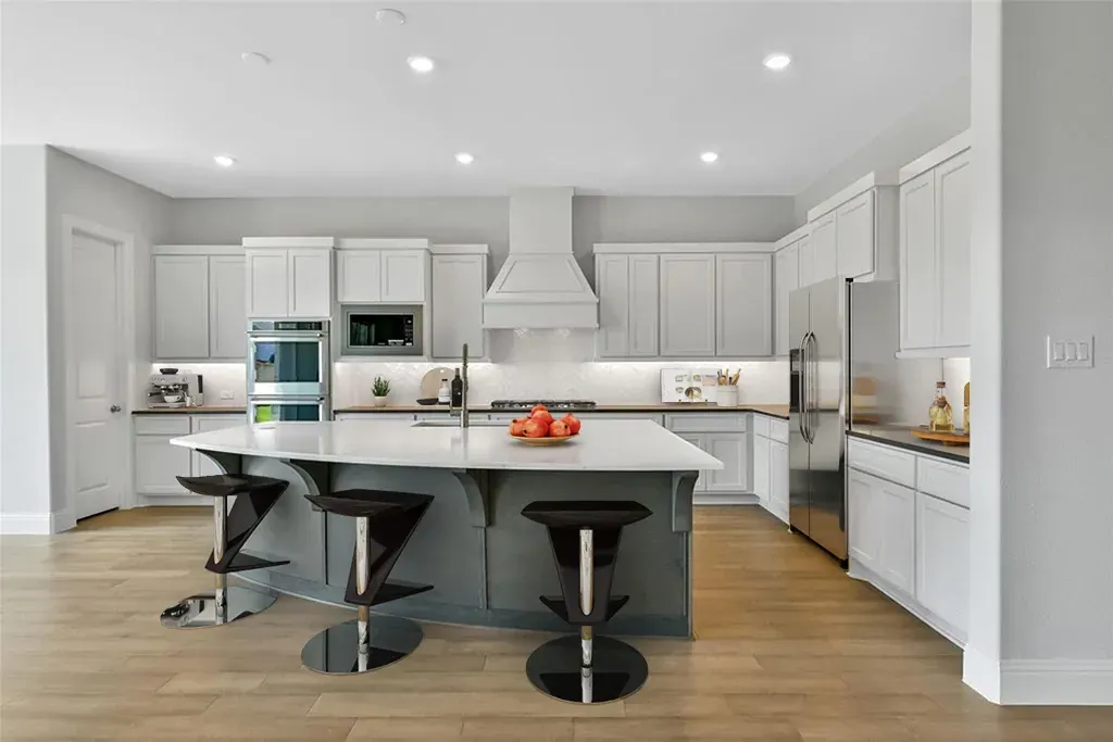 Plan 6030 kitchen - staged