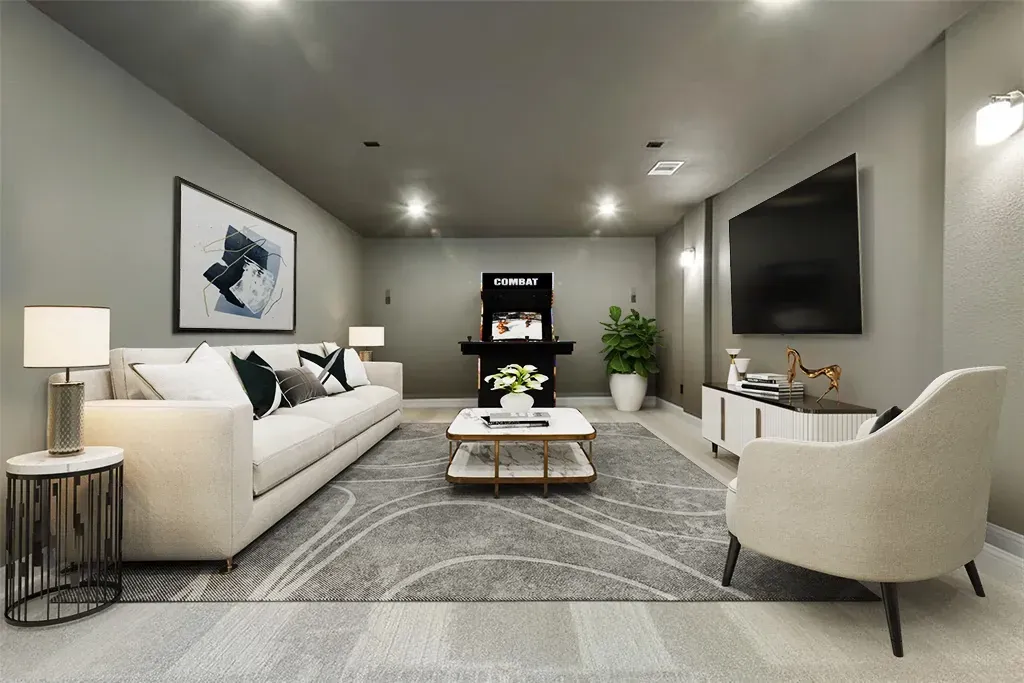 Plan 6030 media room - staged