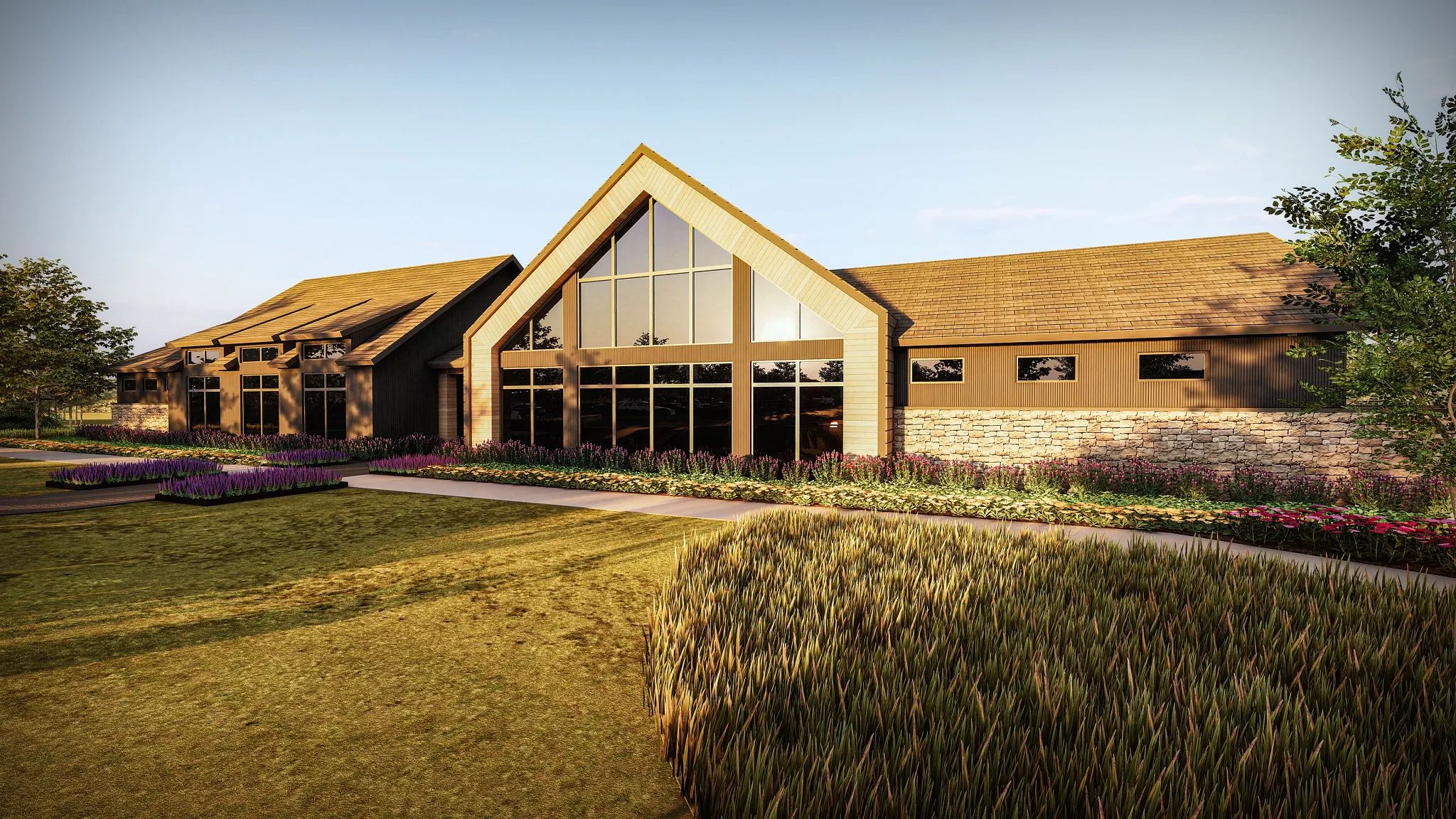 Open Club, Front Exterior - Rendering